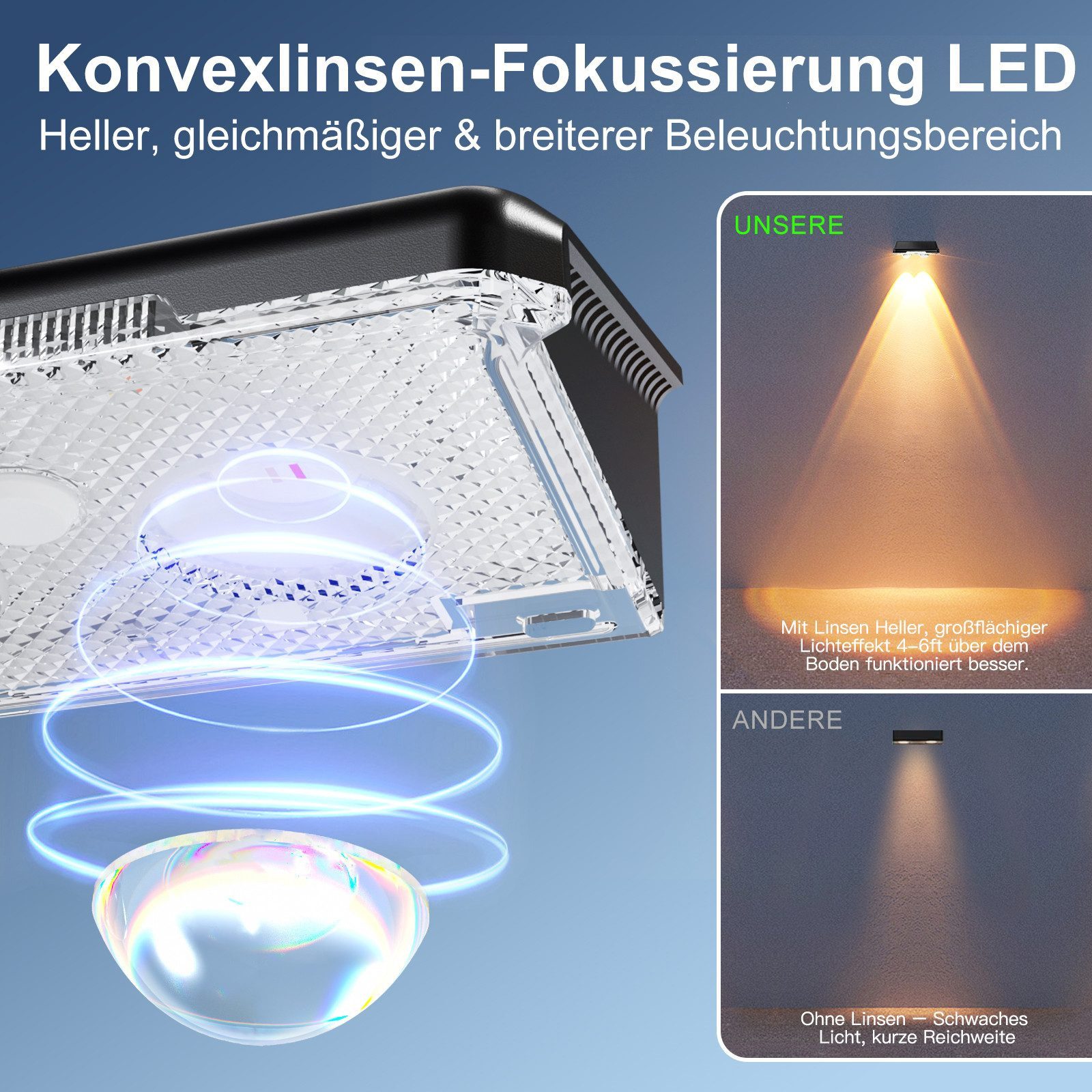 Quntis LED Solarleuchte 2/4/8 Stück Solarleuchte Warmweiß/Bunt, Gartenleuchten für außen, Außenbeleuchtung, LED wechselbar, RGBW /Warmweiß, Kaltweiß, Neutralweiß, Solar Wandleuchte mit 11 Beleuchtungsmodi für Balkon Terrasse Treppen