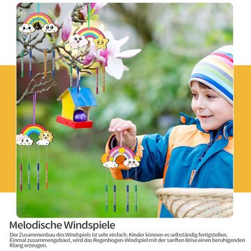 MAGICSHE Windspiel Kinder DIY Farbe Füllung Technologie, Wind Glockenspiel Set