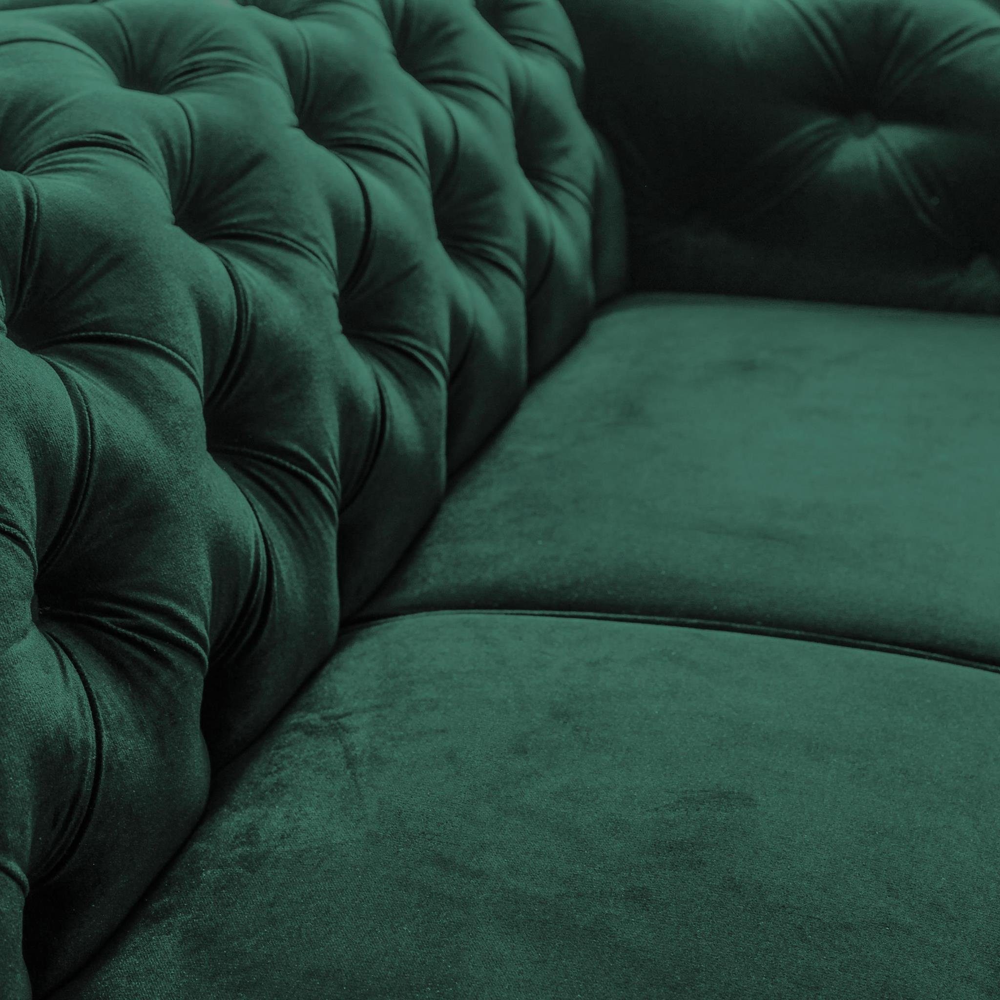 Beautysofa Chesterfield-Sofa Chester, mit Knopfsteppung