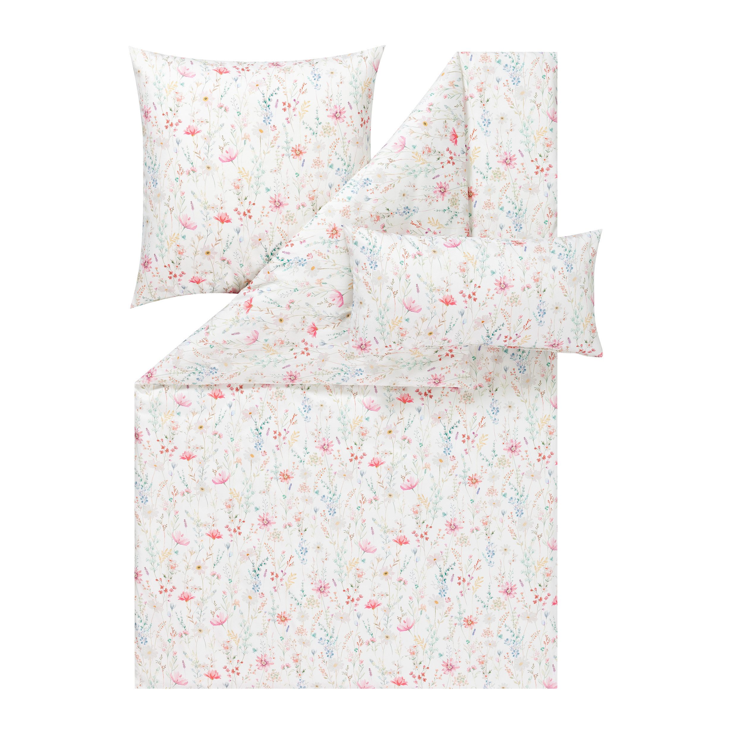 Estella Bettwäsche Mako Satin Celeste 135x200+Kissen günstig online kaufen