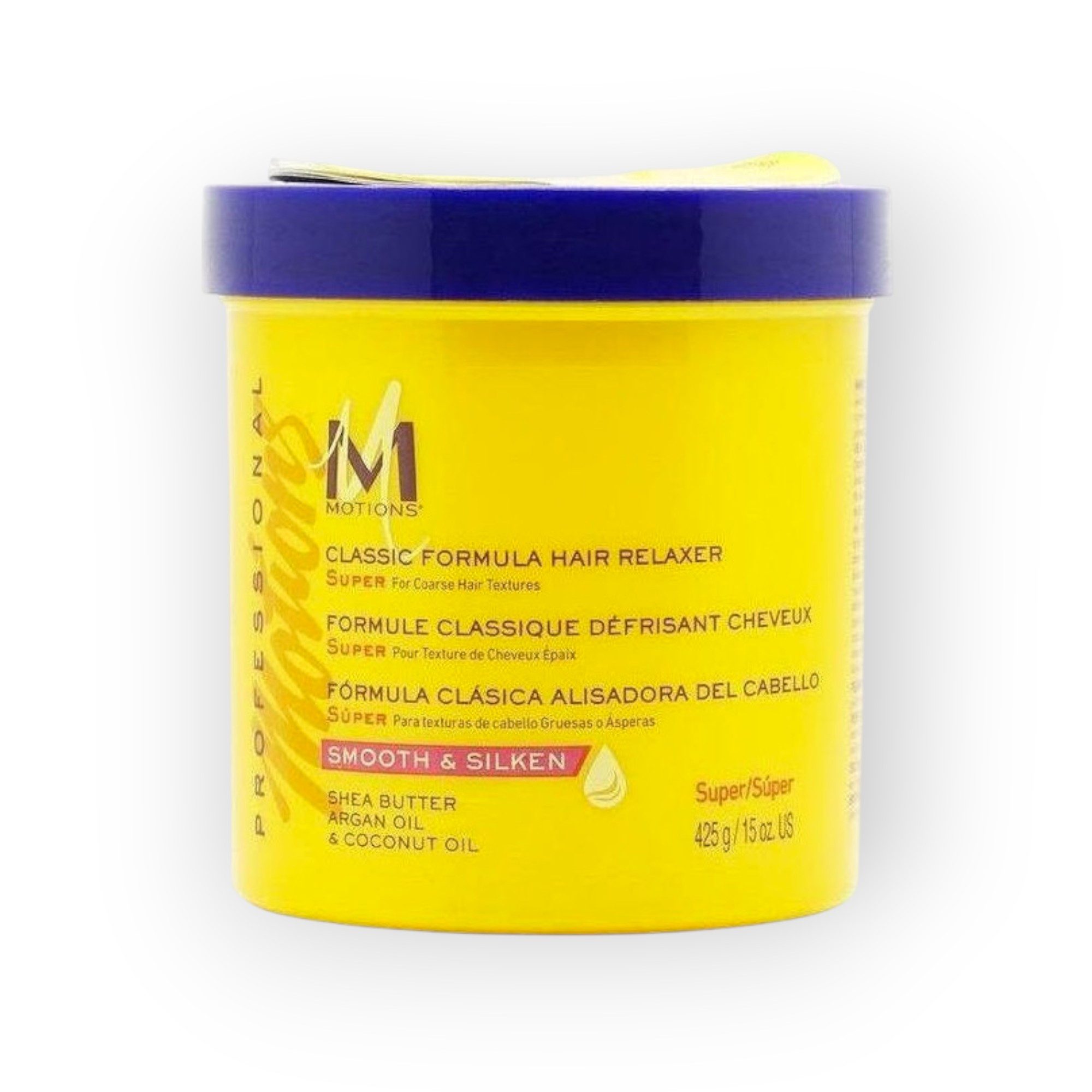 Motions Haarcreme Motions Hair Relaxer für kräftiges Haar, 425 g, Für kräftiges Haar, glättend, mit Shea-, Argan- und Kokosöl