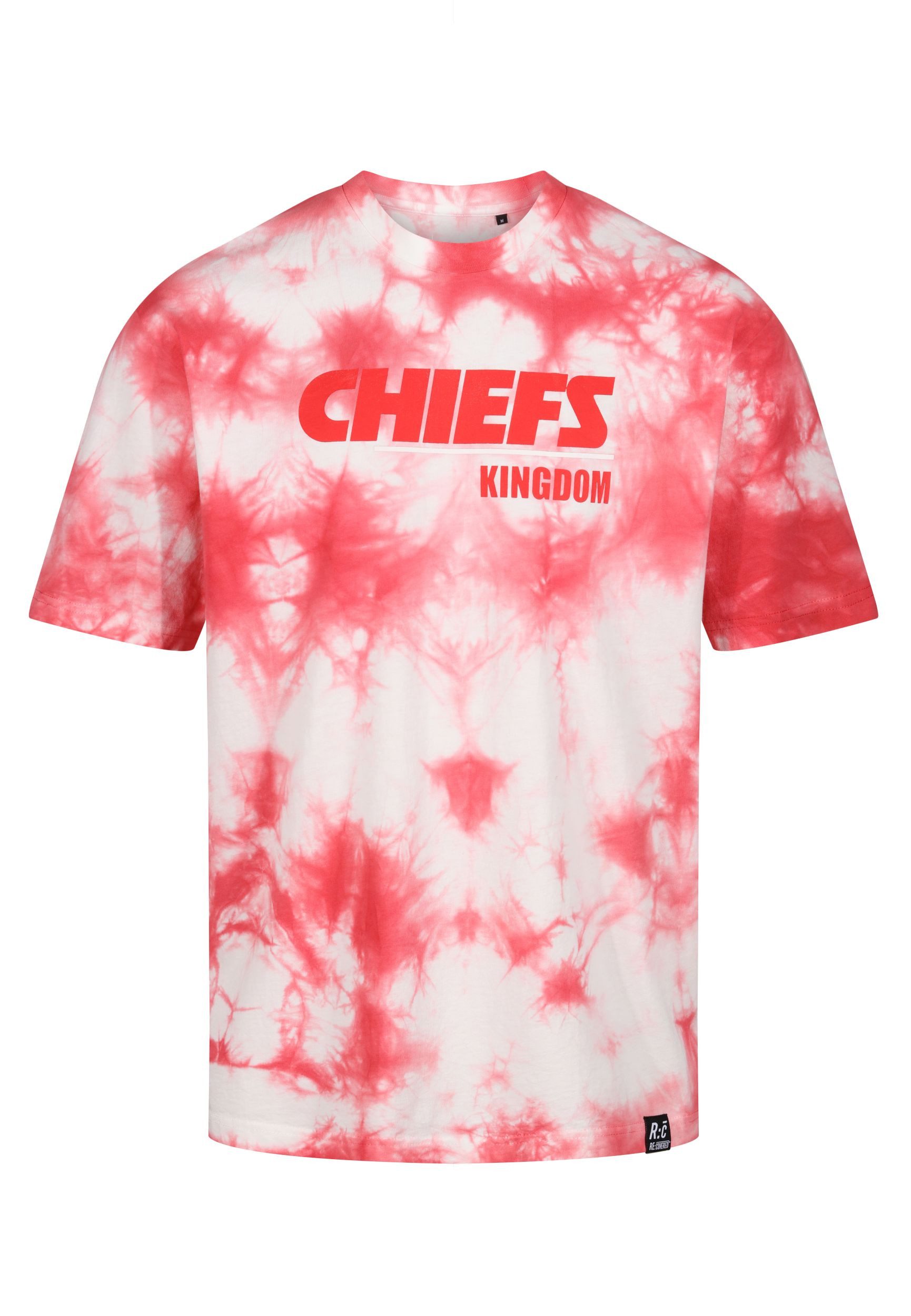 Recovered Print-Shirt Kansas City Chiefs - NFL - Tie-Dye Relaxed T-shirt, Kingdom Red XL