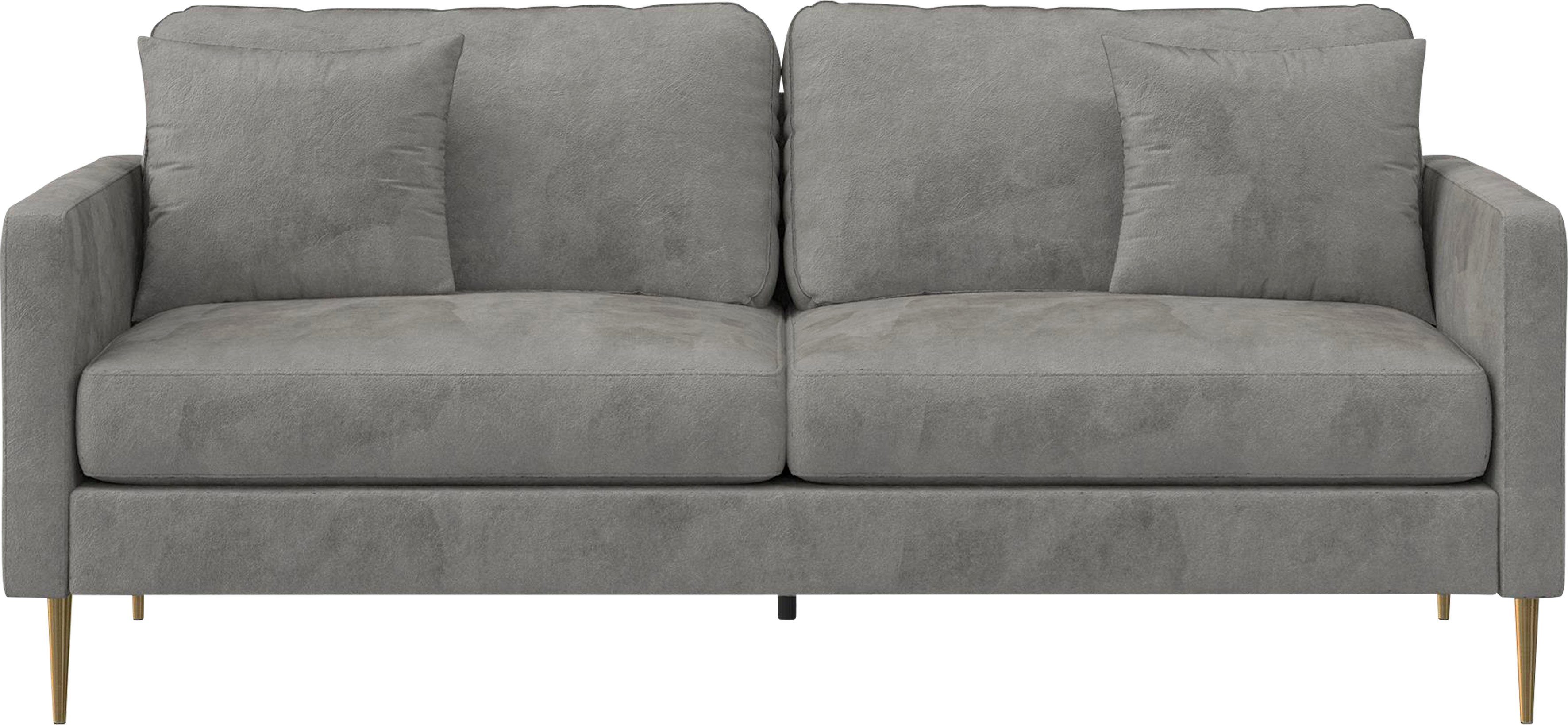 Dorel Home 3-Sitzer Highland, 1 Teile, pflegeleichter Veloursbezug, Sitz und Rücken gepolstert, Sitzhöhe 46cm