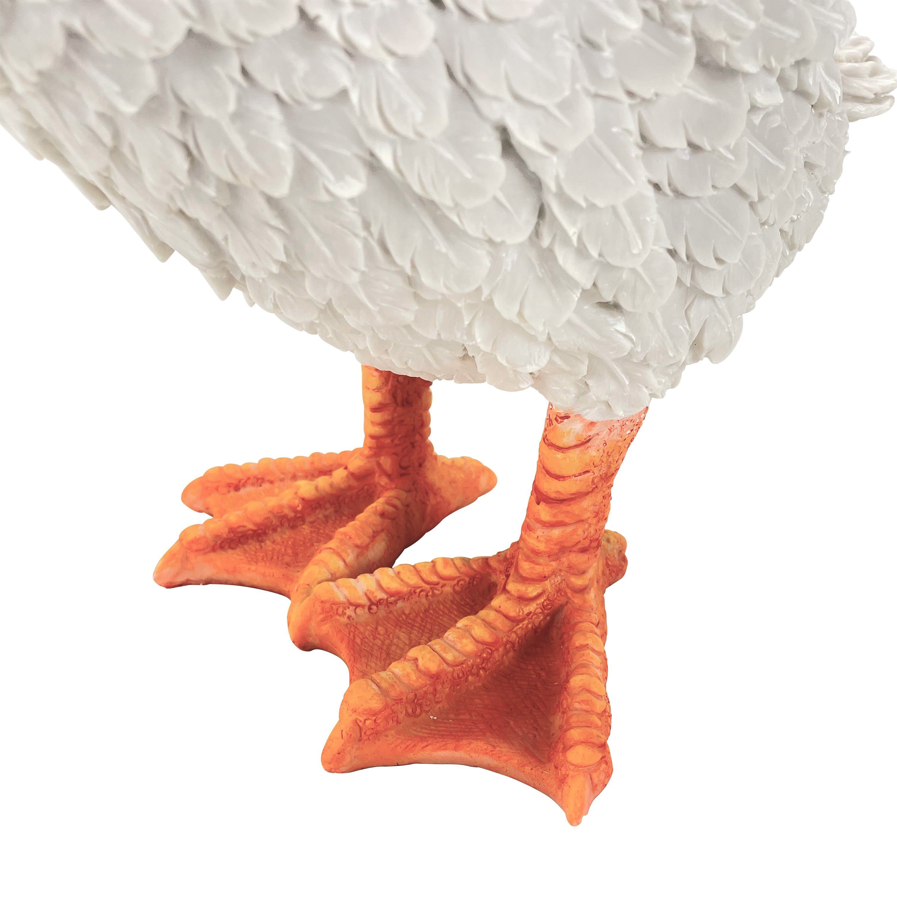 OnlineFuchs Gartenfigur Gans für Gartenteich Deko Figur groß Tiere