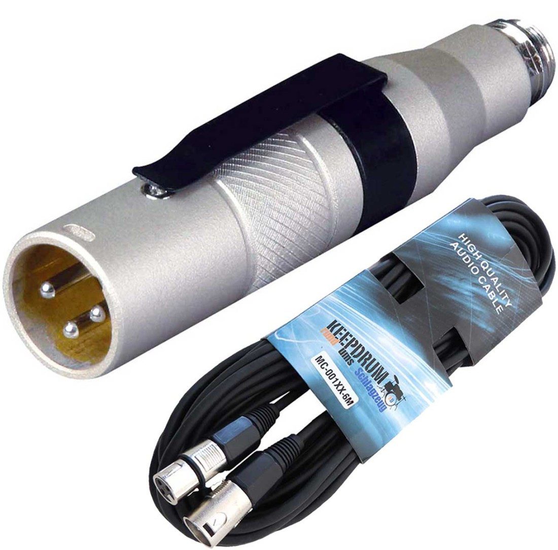 Mipro Audio Mipro MJ53 Speiseadapter mit Mikrofonkabel Audio-Adapter XLR zu Mini-XLR, Mini XLR Anschluss zu einem XLR Anschluss