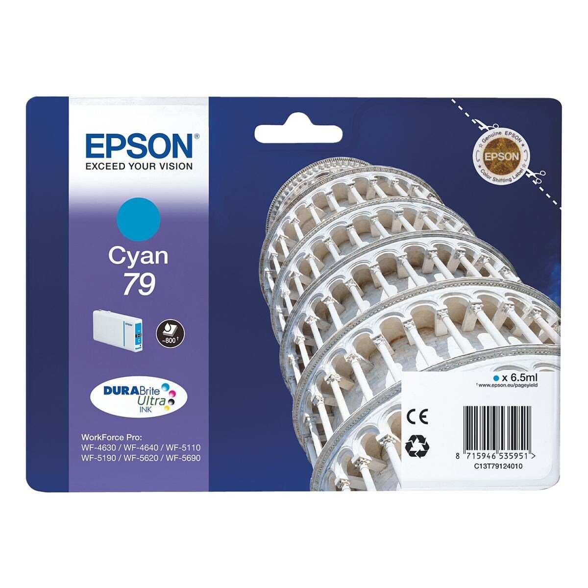 Epson T7912 Tintenpatrone (Original Druckerpatrone, cyan)