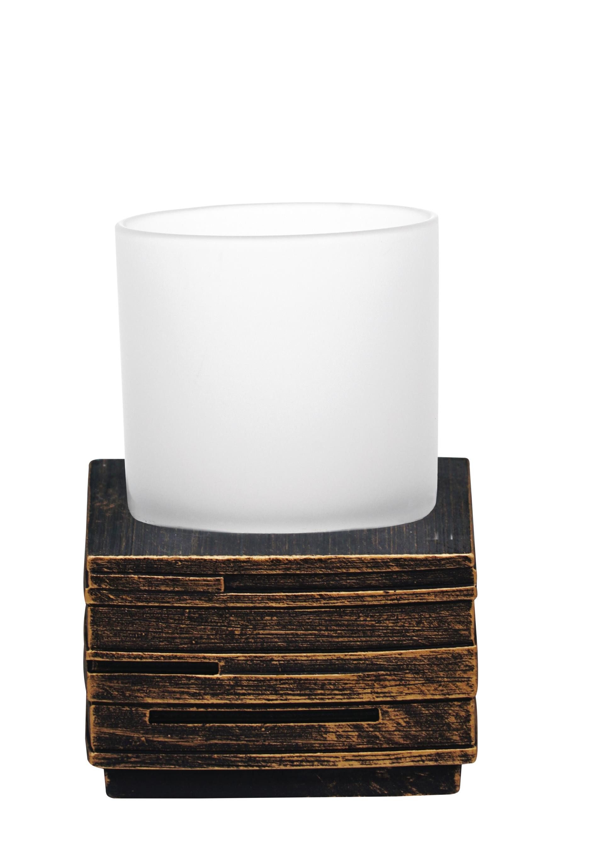 Ridder Badaccessoire-Set Aufbewahrungsbecher Brick bronze günstig online kaufen