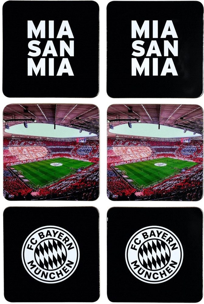 FC Bayern München Becher Korkuntersetzer 6er-Set