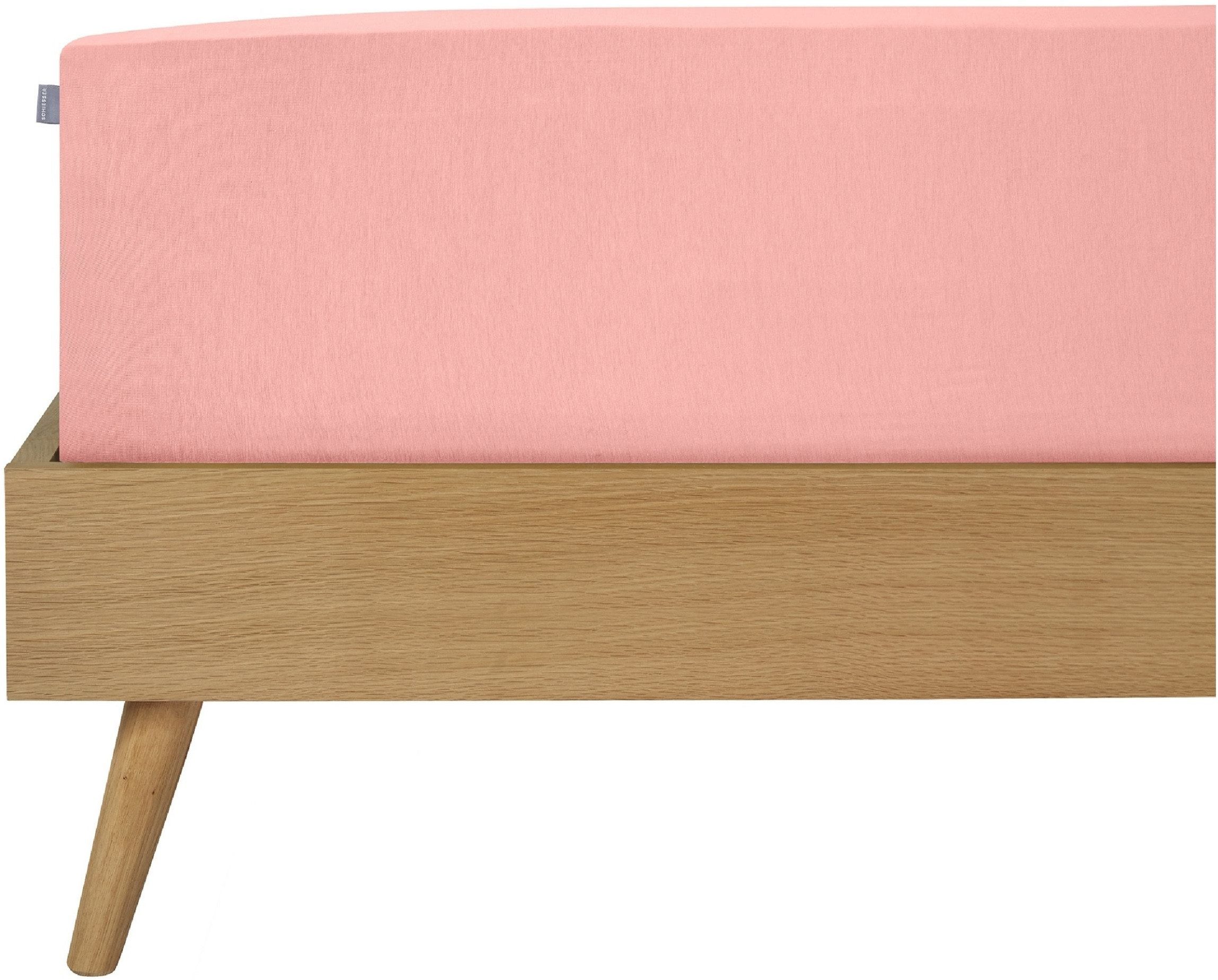 Schiesser Spannbettlaken Jessi aus 100% Baumwolle, Jersey, Gummizug: rundum, (1 Stück), für Matratzen bis zu 22 cm Höhe, OEKO-TEX® MADE IN GREEN