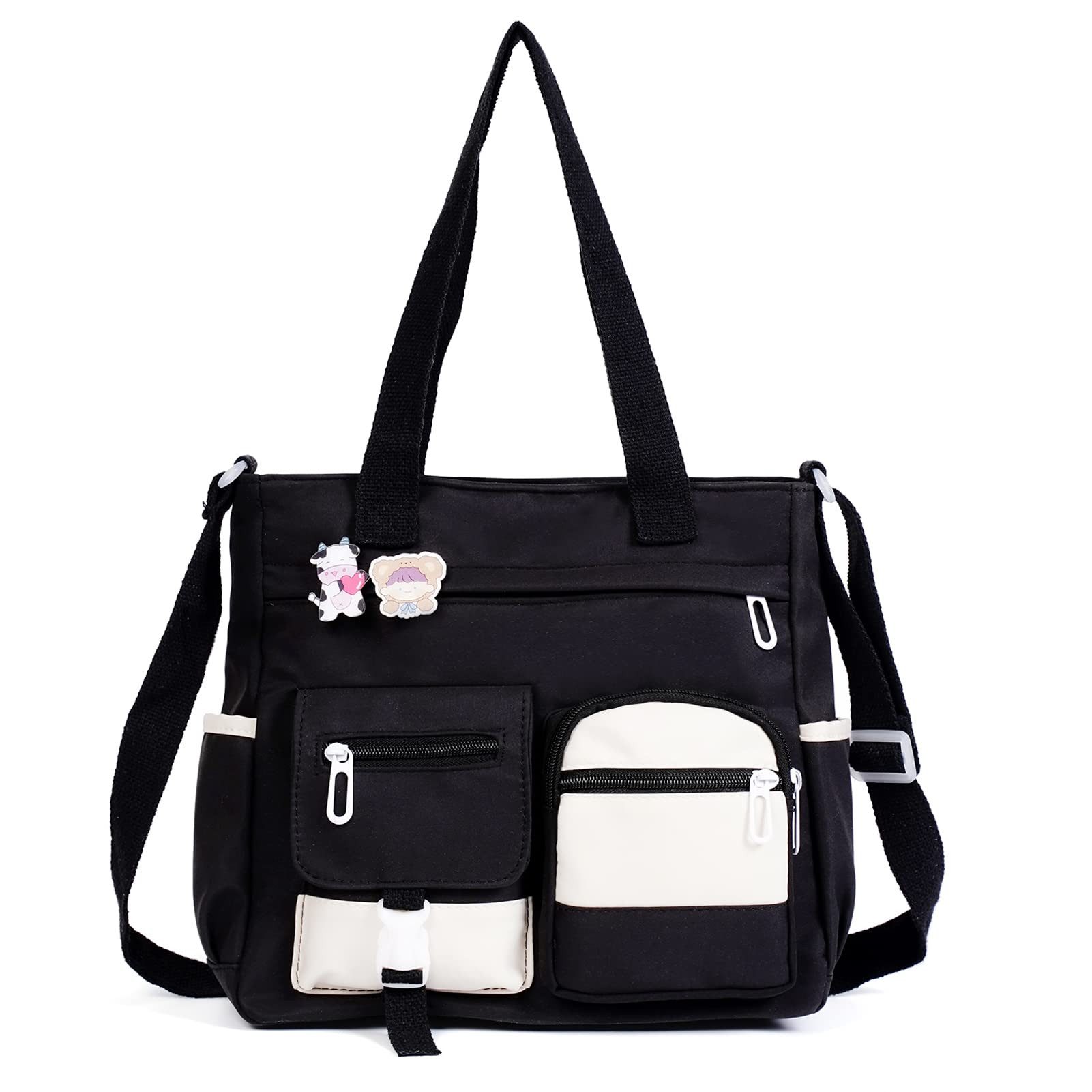 FOUORTUNATE-BEE Umhängetasche Umhängetasche für Damen, Mädchen Schultertasche mit Laptopfach, Niedliche Handtasche für Schule, Reise, Arbeit, Shopping und Sport
