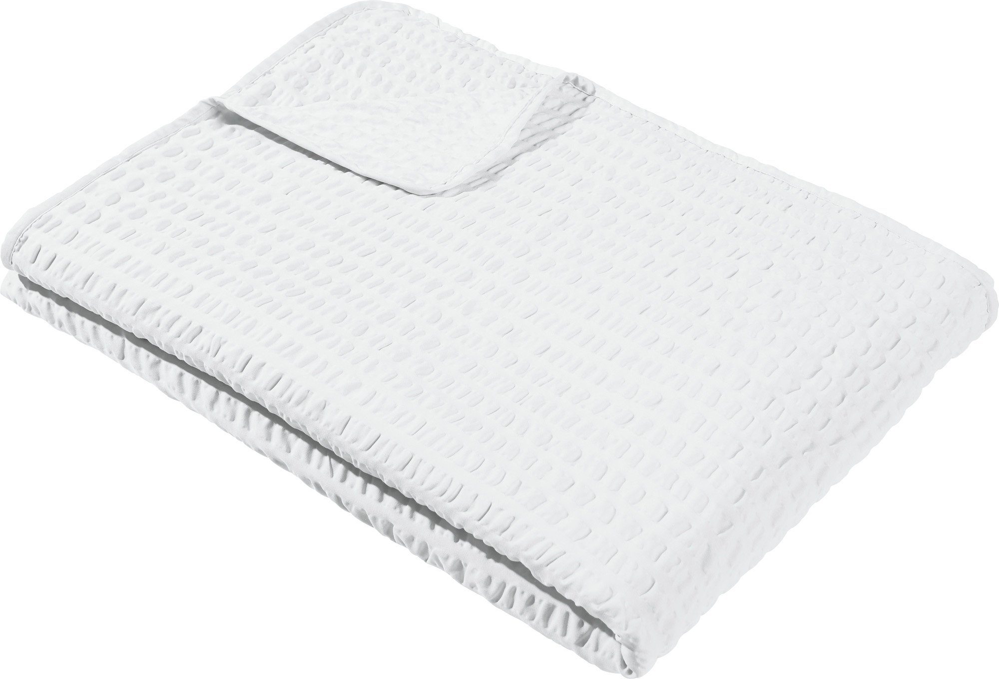 Wohndecke Sommerdecke "Detroit", REDBEST, Microfaser-Seersucker Uni günstig online kaufen