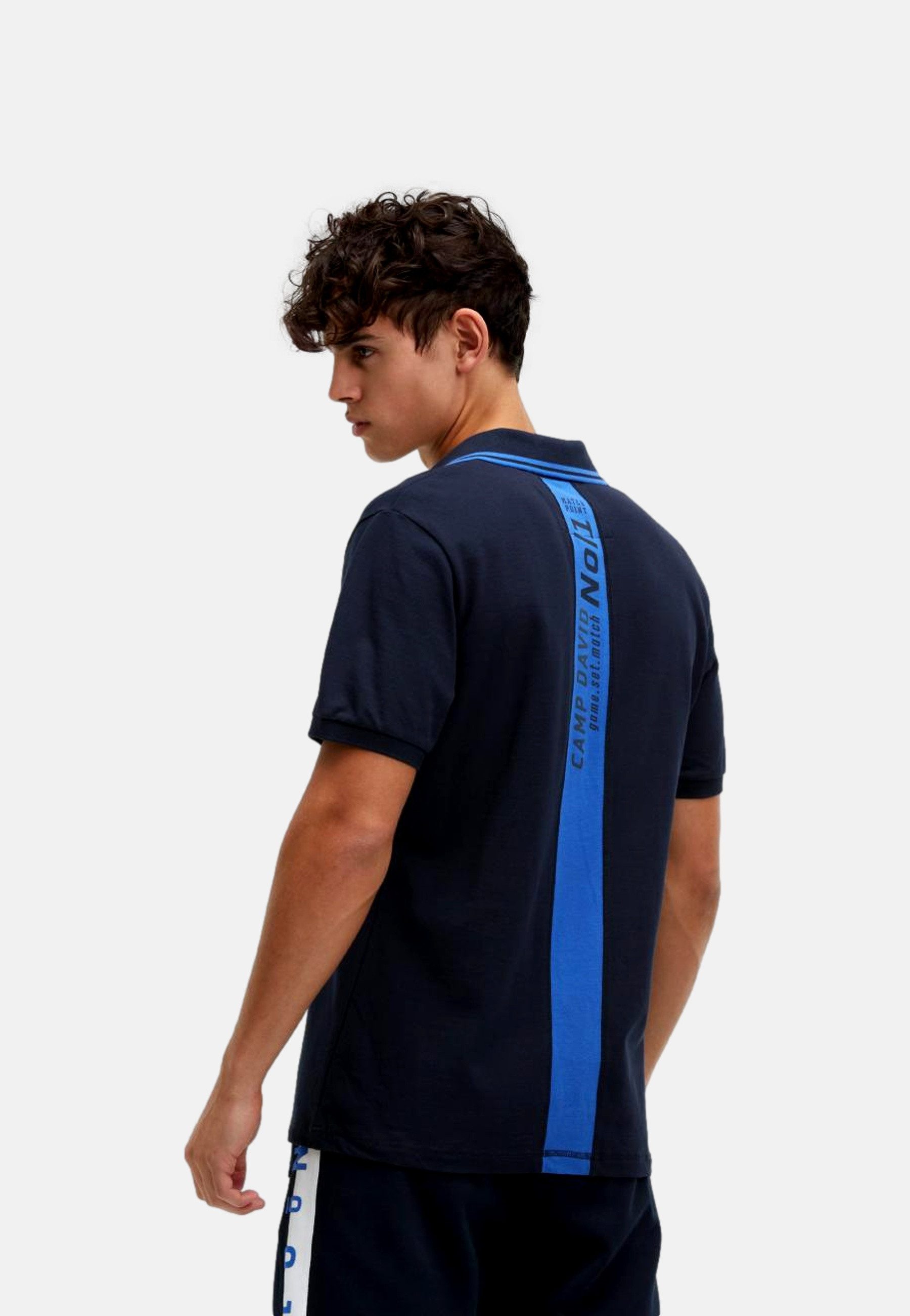 CAMP DAVID Poloshirt Poloshirt Game.Set.Match Kurzarmshirt mit (1-tlg., 1) – Bild 3 von 5