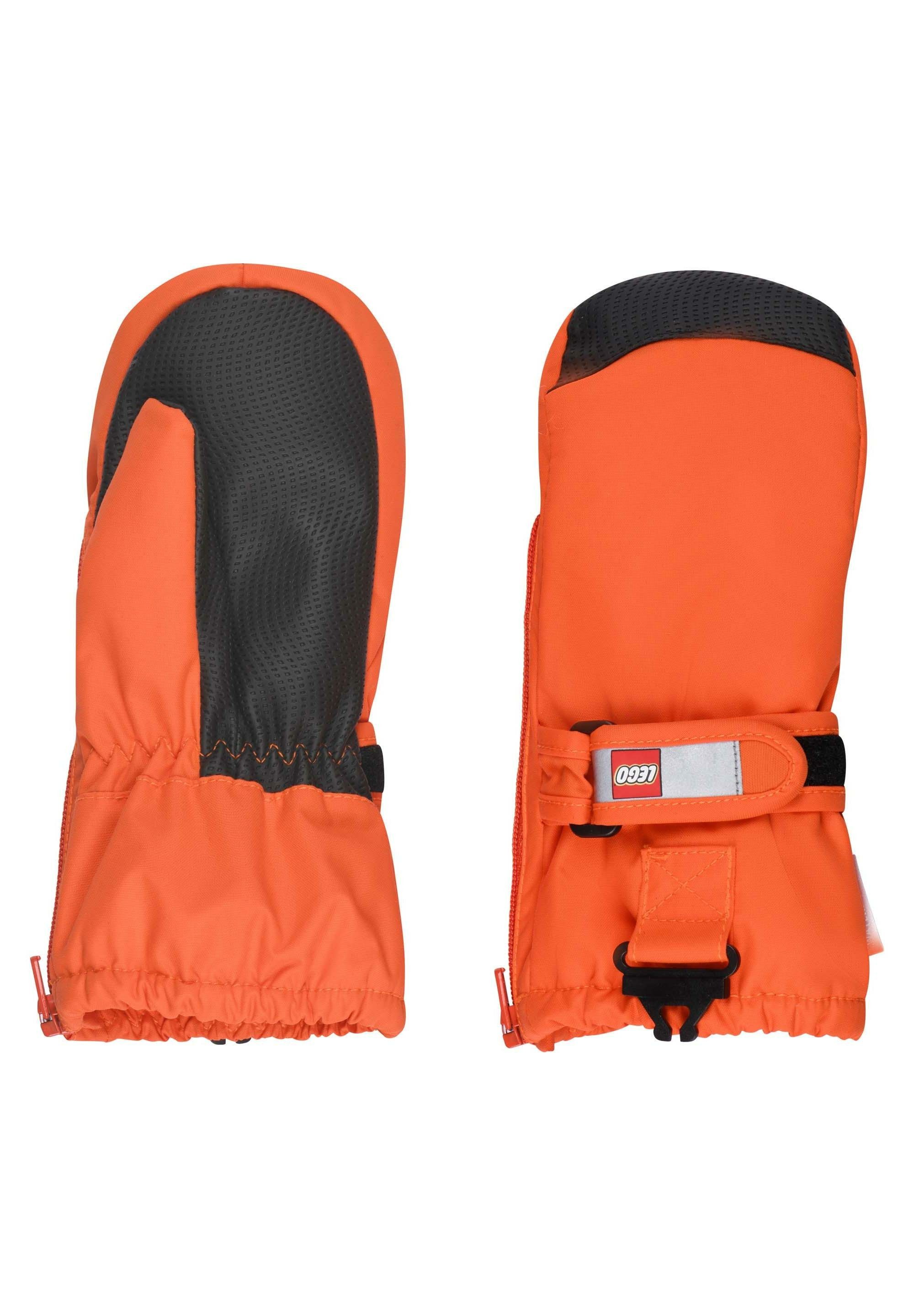 Warm Fäustlinge Skihandschuhe LWARIPO Wasserdicht, LEGO® und 703 orange Wear