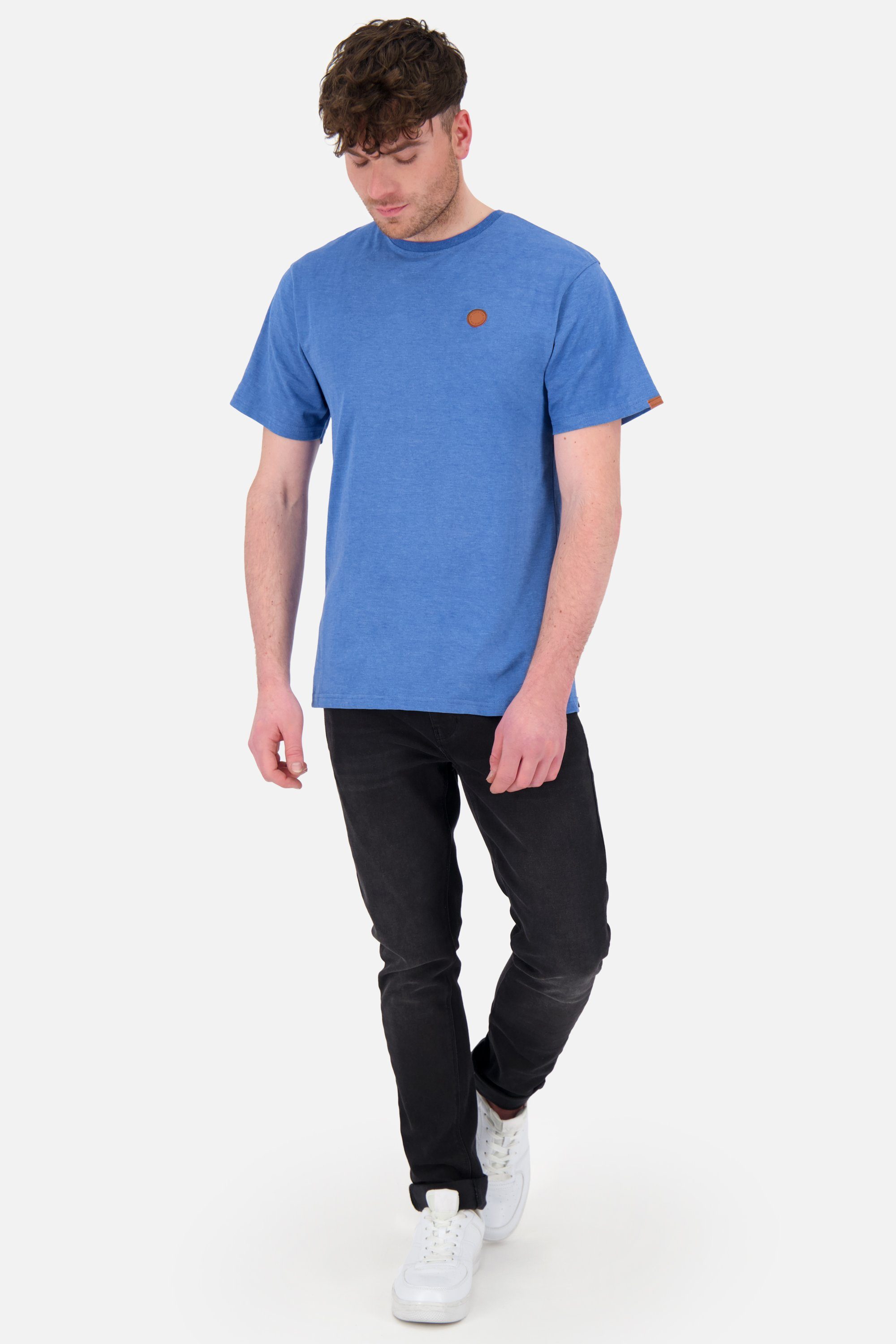 Kickin MaddoxAK Shirt Rundhalsshirt A Alife & melange Kurzarmshirt, Herren cobalt Shirt