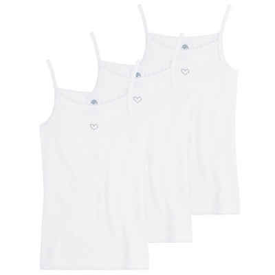 Sanetta Unterhemd Mädchen Unterhemden 3er Pack - Basic Shirt mit