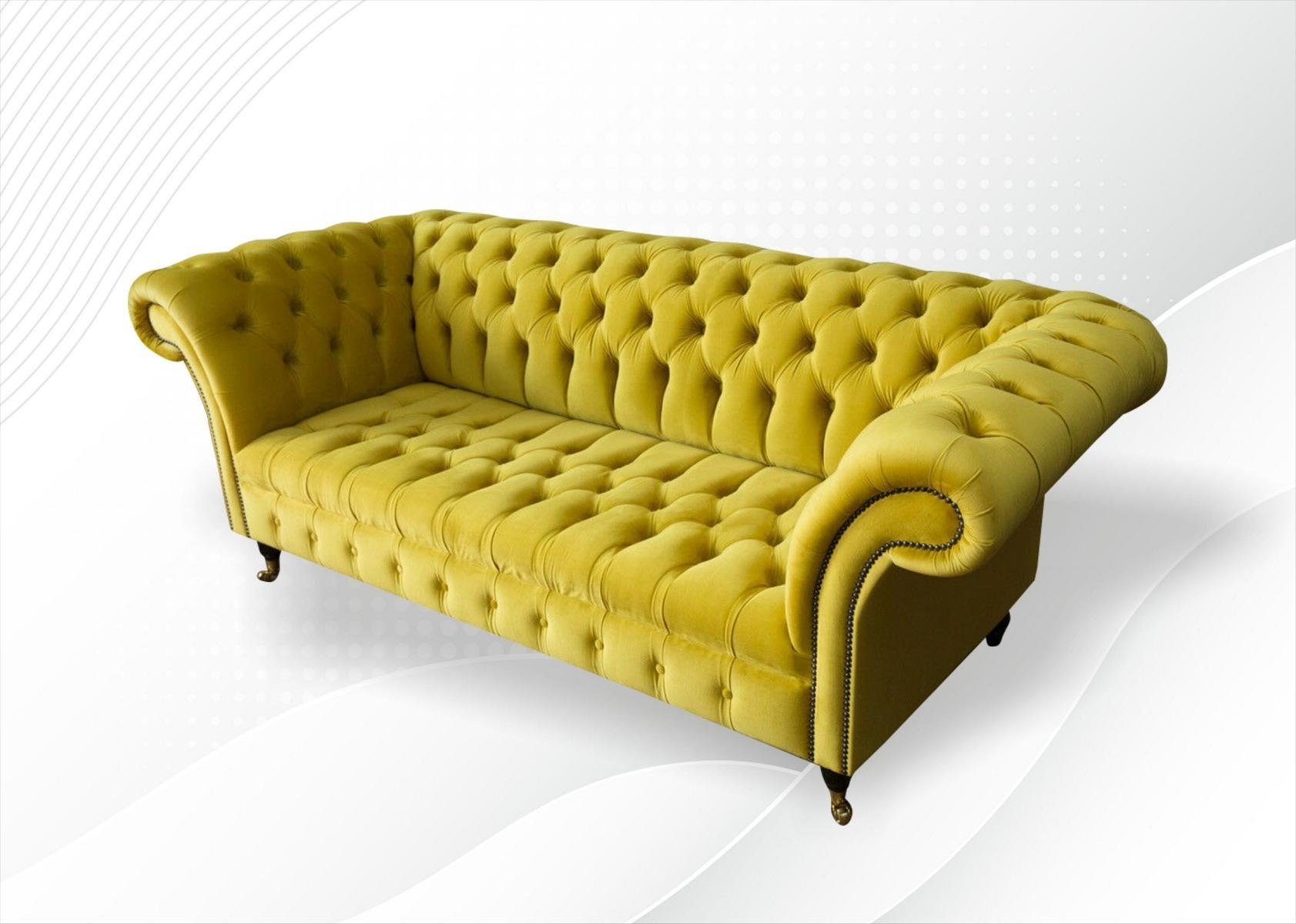 JVmoebel Chesterfield-Sofa, Chesterfield 3 225 Sofa Design cm Sofa Couch Sitzer