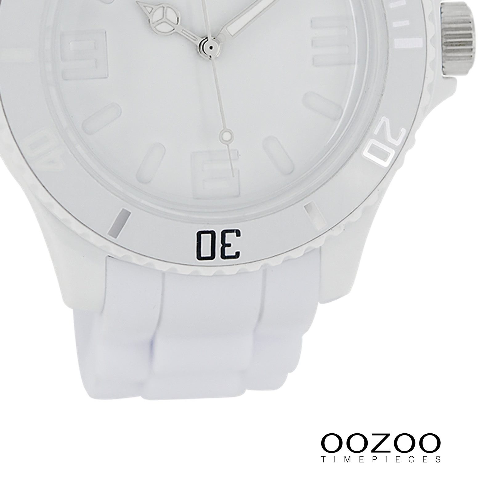 OOZOO Quarzuhr Oozoo Damen Armbanduhr Timepieces Analog, (Analoguhr), Damenuhr rund, groß (ca. 43mm) Silikonarmband, Fashion-Style