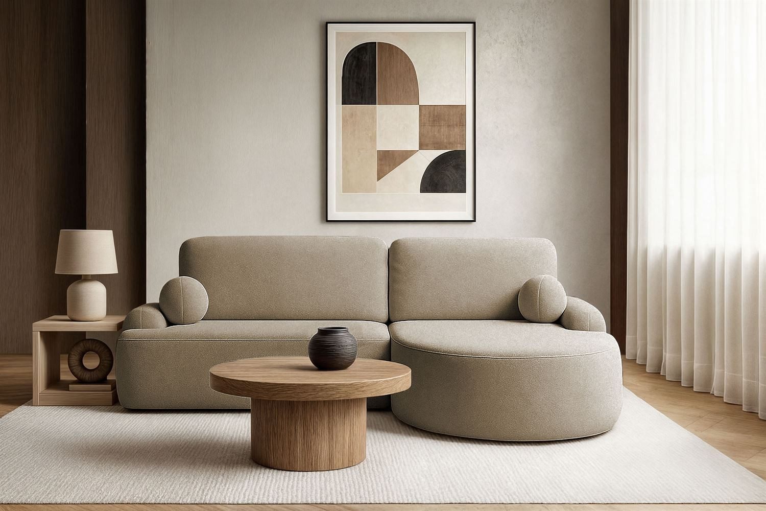 Lookway Ecksofa CLEO Rundes Ecksofa mit günstig online kaufen
