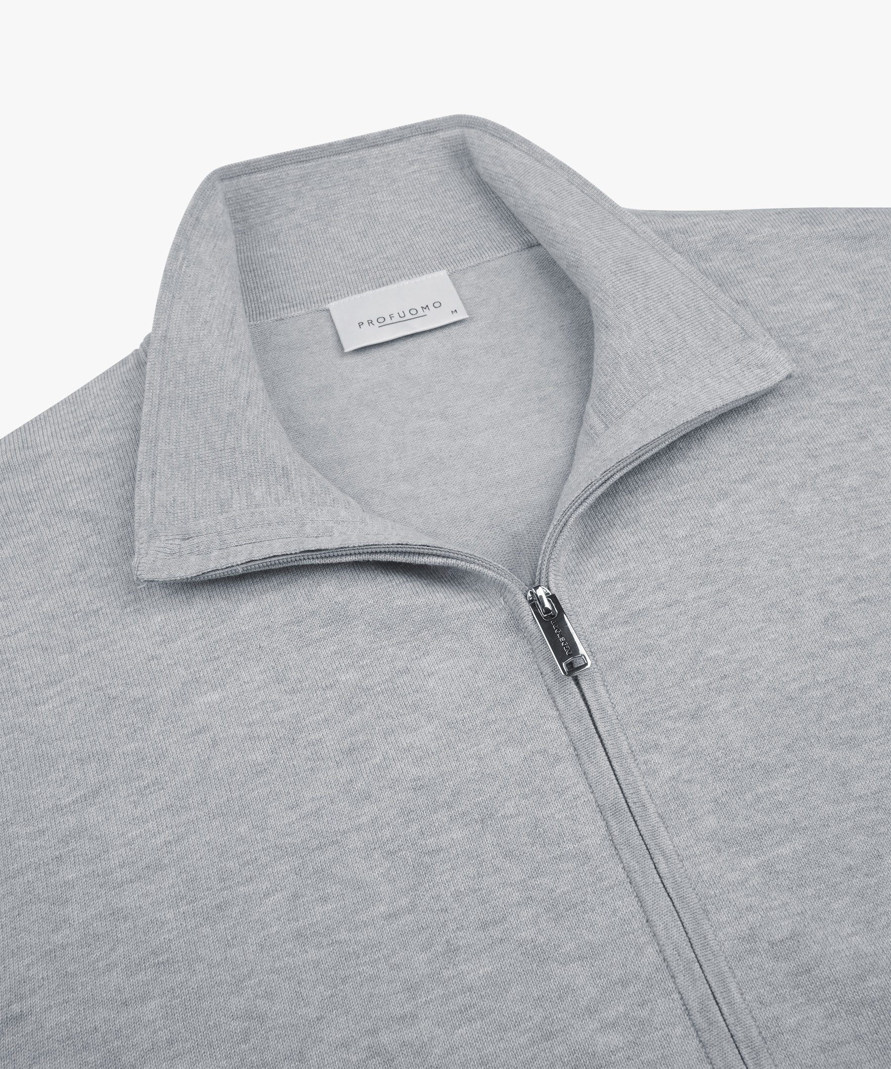 Profuomo Troyer CARDIGAN FULL ZIP L GREY
