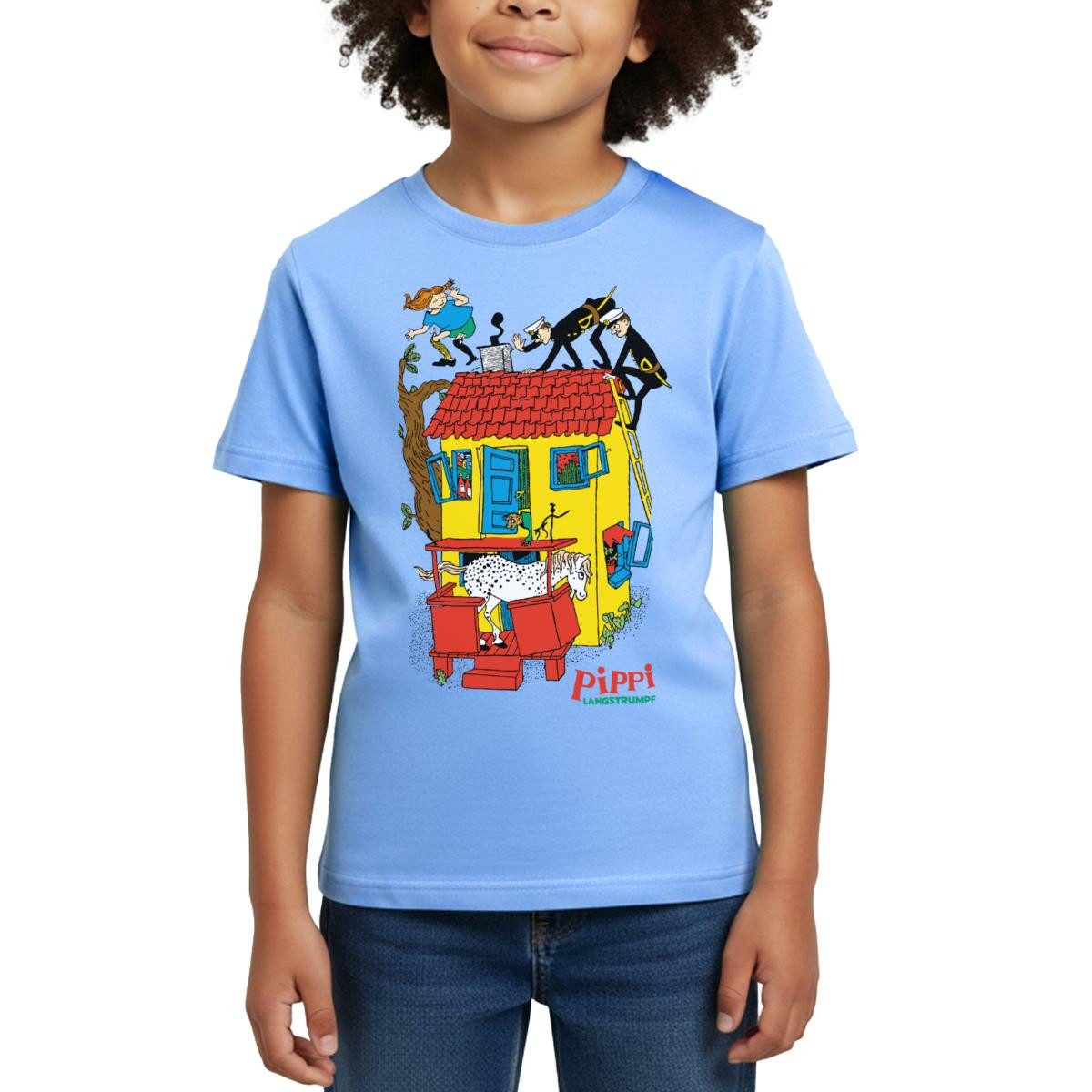 Spreadshirt T-Shirt Pippi Langstrumpf Villa Kunterbunt Kinder T-Shirt (1-tlg)
