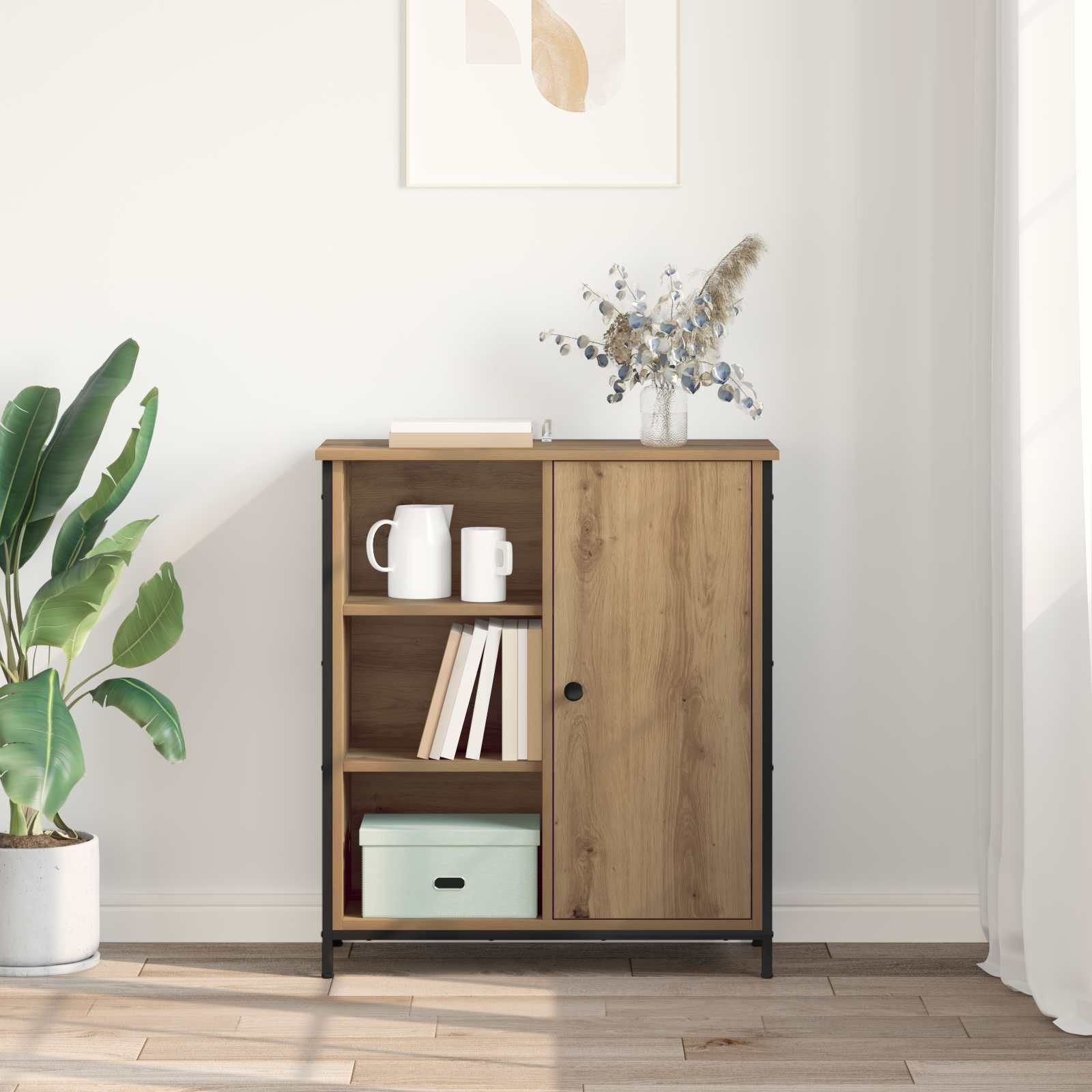 vidaXL Sideboard Sideboard Artisan-Eiche 70 x 30 x 80 cm Holzwerkstoff (1 St) – Bild 4 von 5