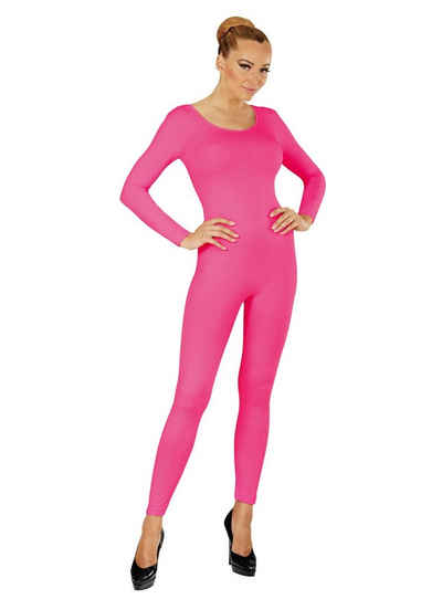 Widdmann Kostüm Langer Body pink, Einfarbige Basics zum individuellen Kombinieren