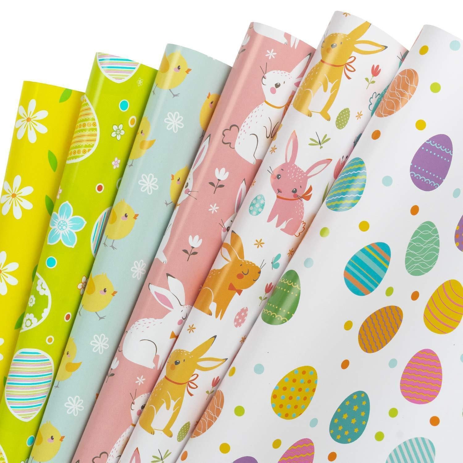 LuxusKollektion Geschenkpapier Geschenkpapier Frühlings-Ostern 6 Bögen, (6St)
