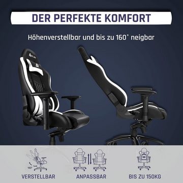 KLIM Gaming Chair Esports Stuhl,  Ergonomischer Gaming Stuhl, Hochwertige Qualität, Stylischer Stuhl fürs Arbeitszimmer