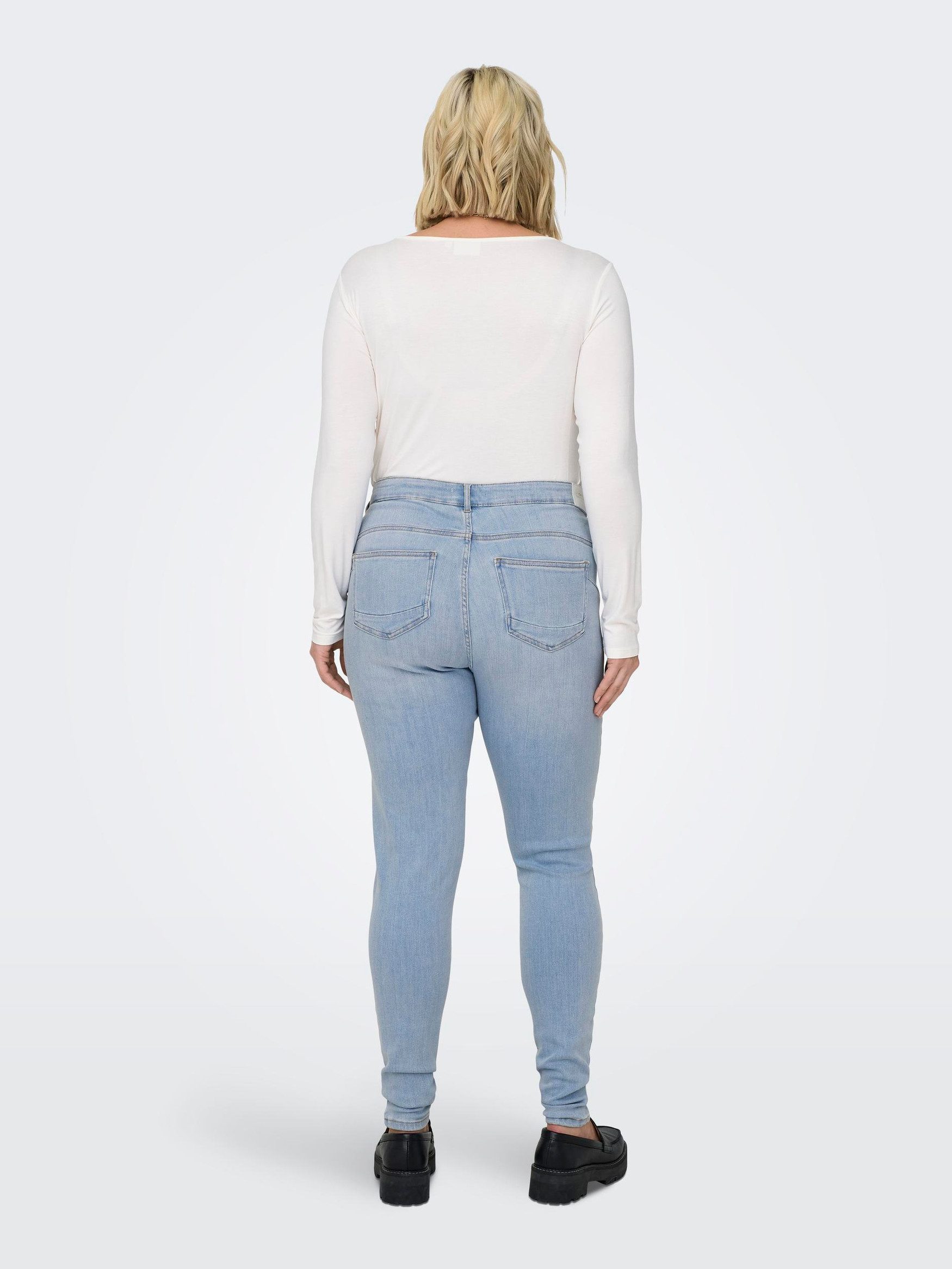 ONLY CARMAKOMA Slim-fit-Jeans Push Up Skinny Jeans Curvy Denim Plus Size St günstig online kaufen