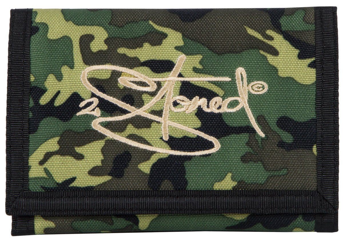 2Stoned Geldbörse Wallet Classic mit Klettverschluß für Erwachsene und Kinder Camouflage