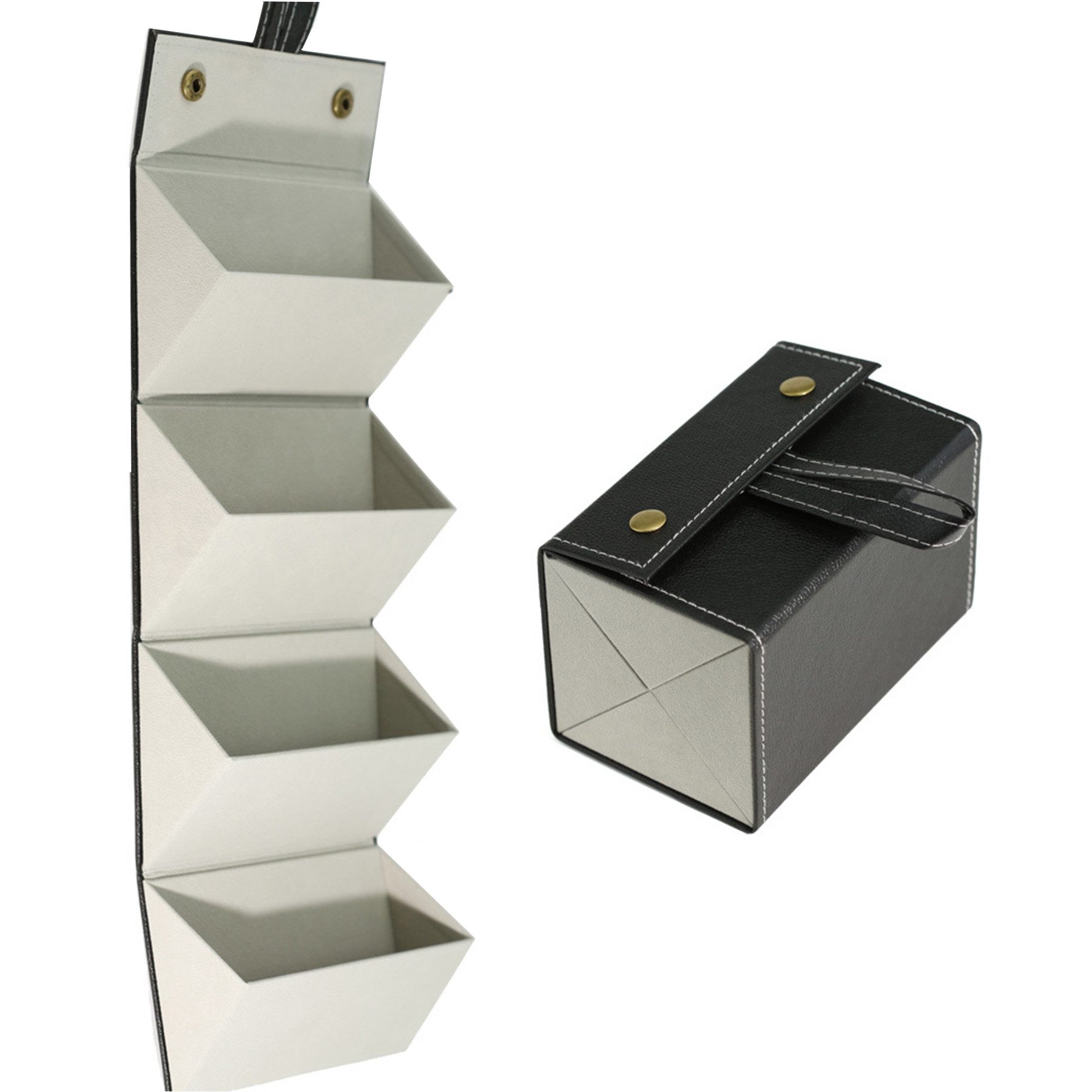 Mutig Brillenetui Faltbaren Brillenhalter zur Aufbewahrung 4 Brillen Leder Brillenetui, Faltbaren Brillenhalter zur Aufbewahrung 4 Brillen Leder Brillenetui