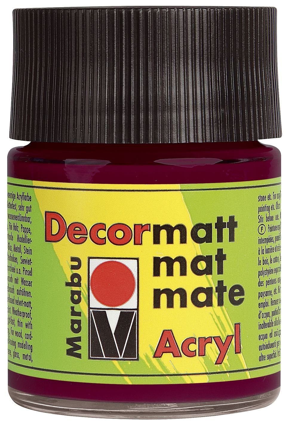 Marabu Kugelschreiber Decormatt Acryl - Bordeaux 034, 50 ml