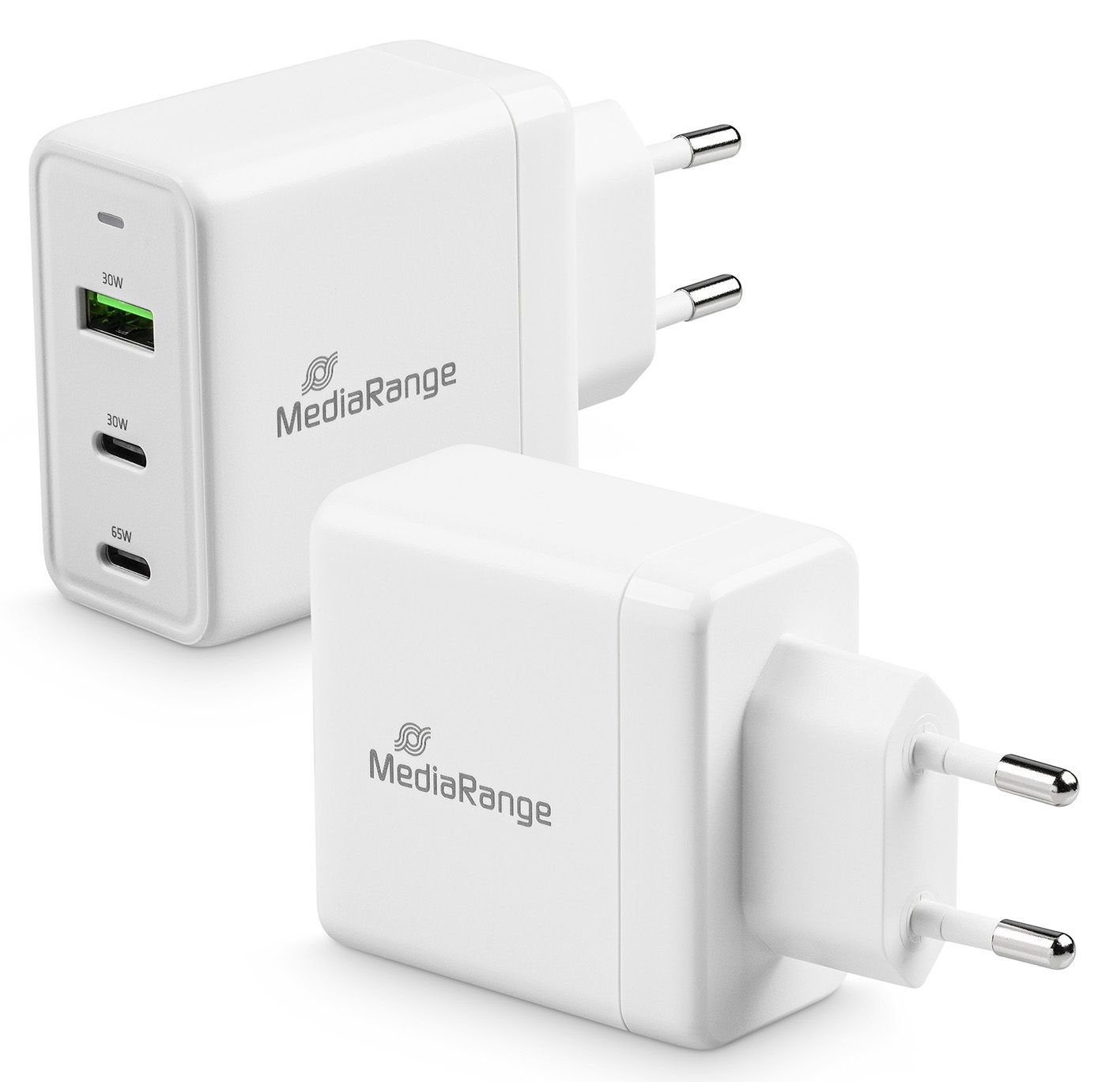 MediaRange USB-C Hub Mit 4 Ports – USB 3.0 Verteiler, Bis Zu 5 Gbit/s, Busbetrieben, Für Laptop, Smartphone