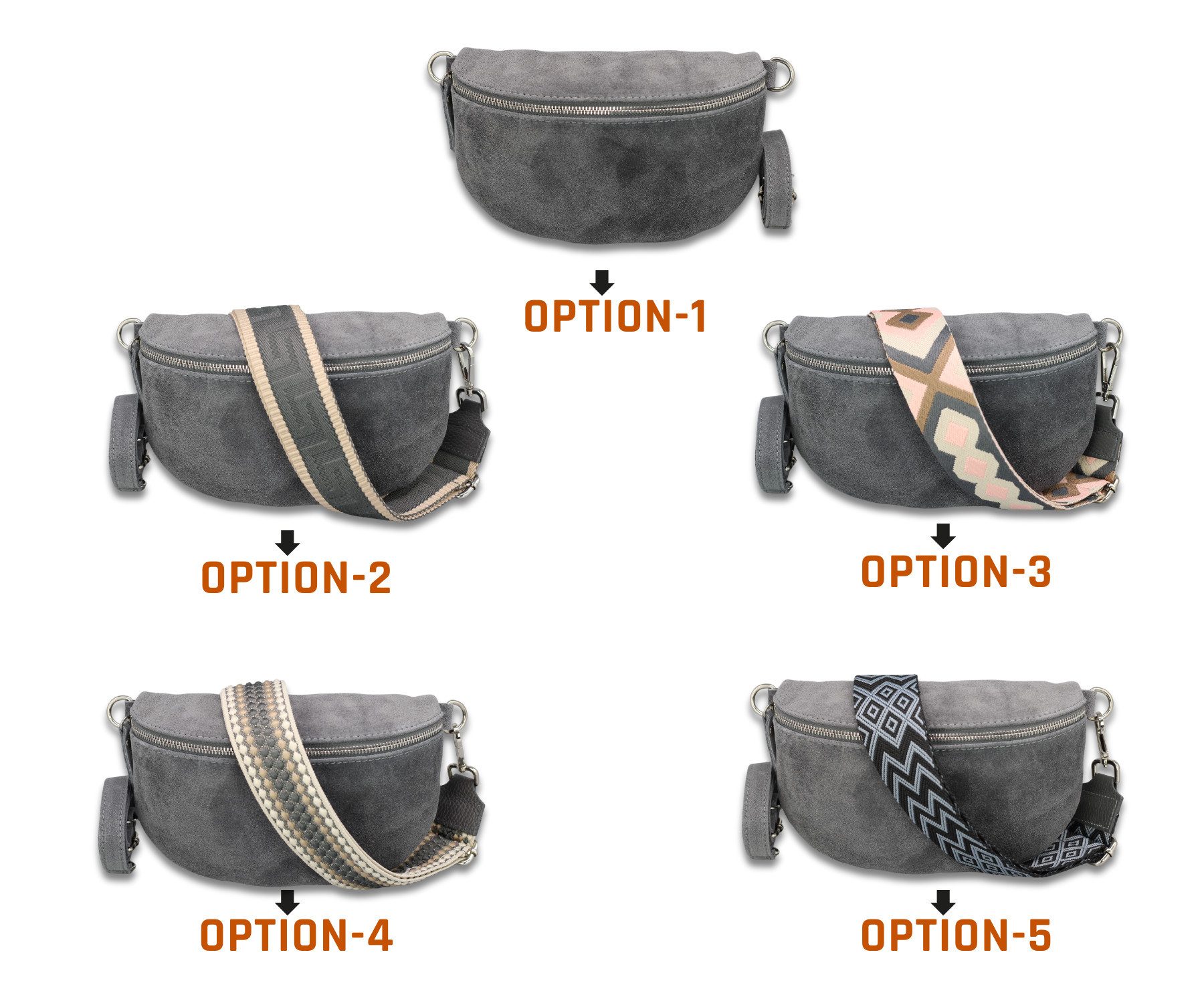 Adel Bags Gürteltasche SUEDE Bauchtasche für Damen aus echtem Wildleder, Du günstig online kaufen