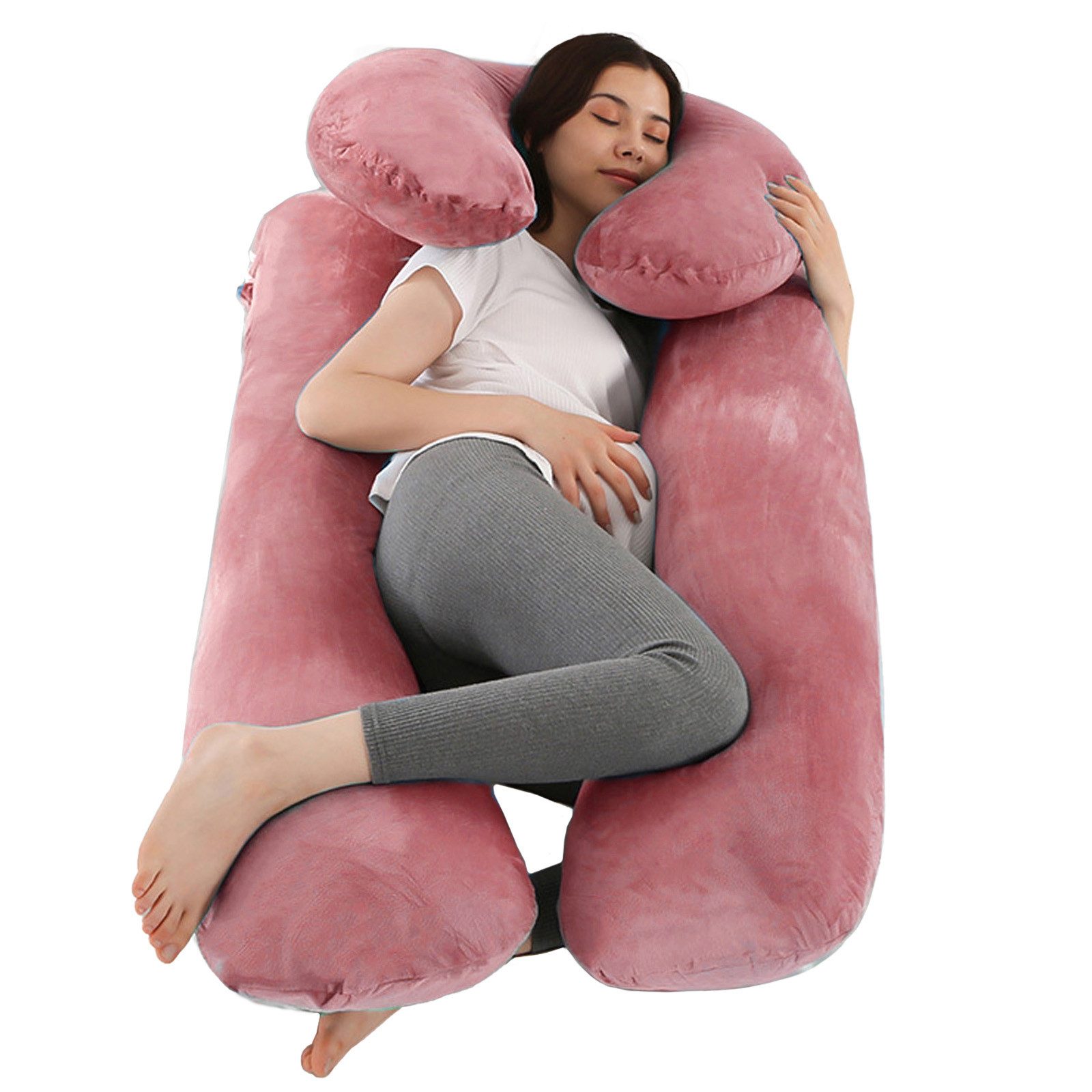 CALIYO Seitenschläferkissen Schwangerschaftskissen Stillkissen, U-förmige, günstig online kaufen