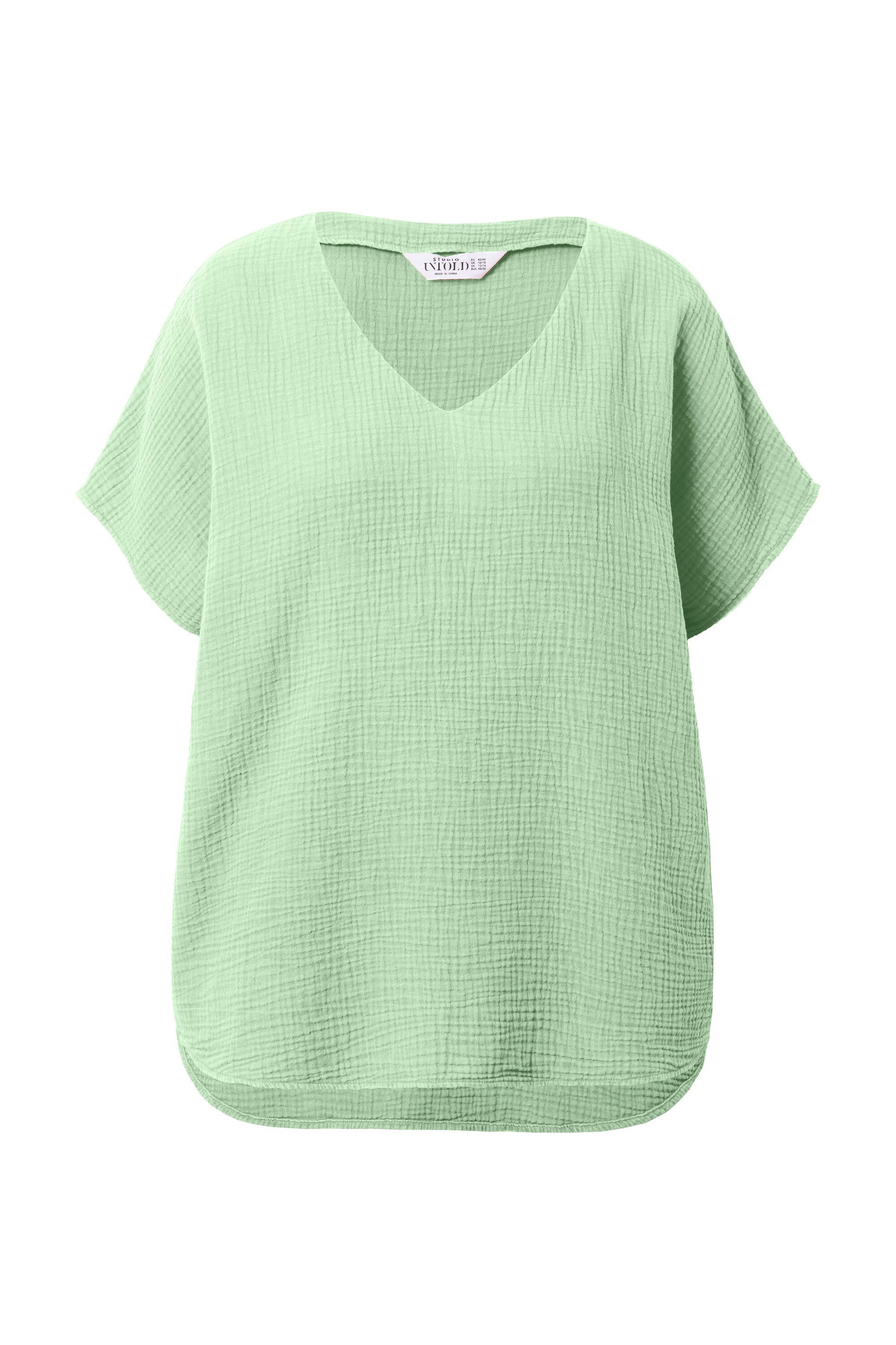Studio Untold Druckbluse Blusenshirt oversized Musselin günstig online kaufen
