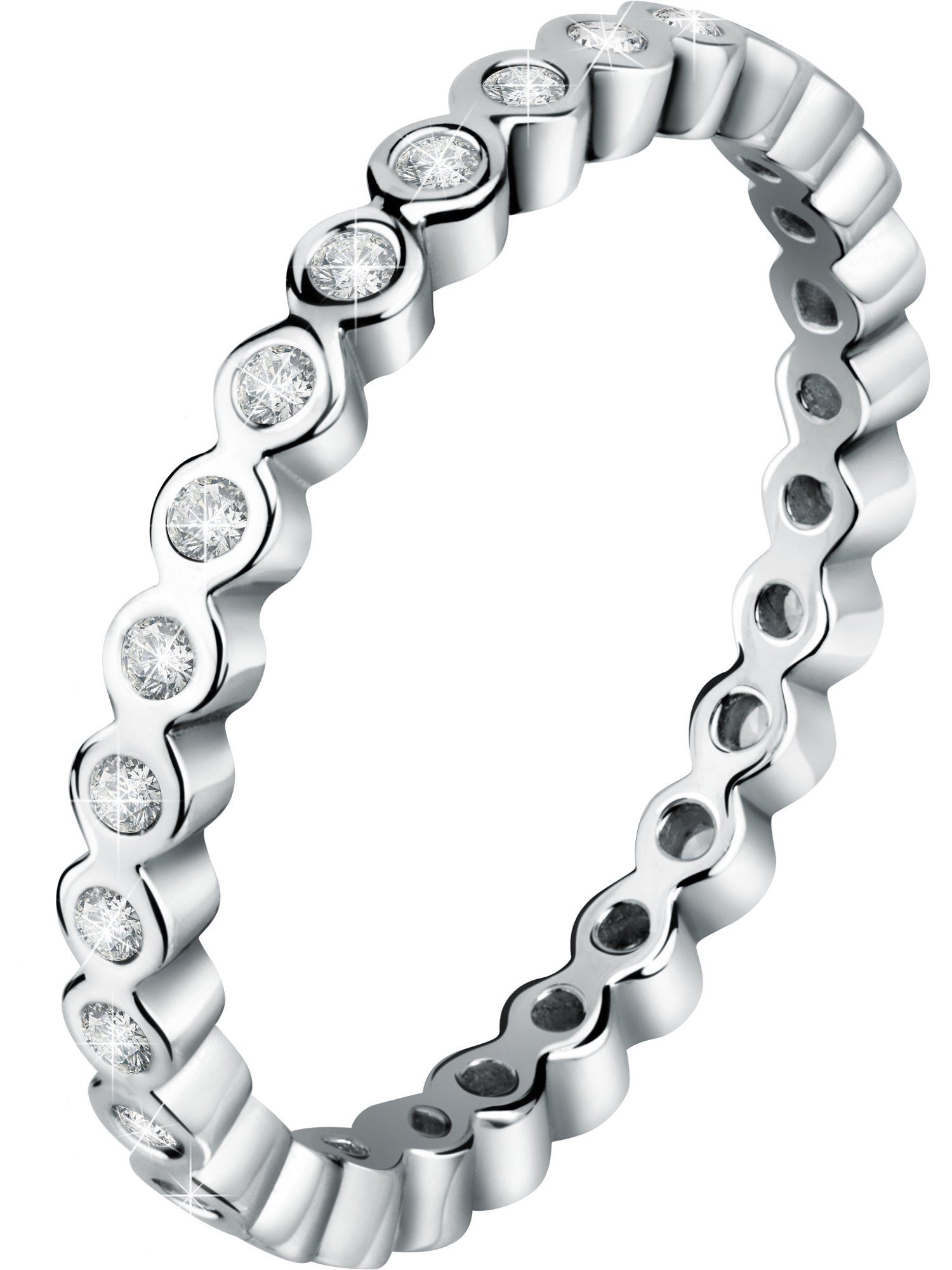 CHRIST Silberring CHRIST Damen-Ring 925er Silber, recycelt Zirkonia, Zirkonia