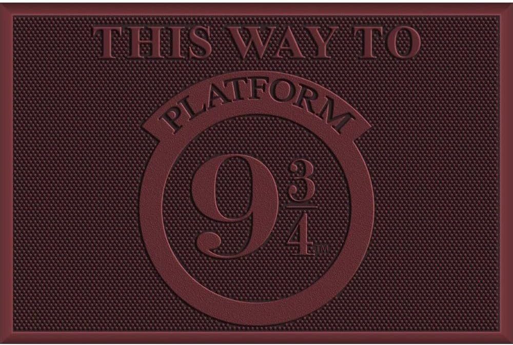 Pyramid International Teppich Harry Potter Fußmatte Platform 9 3/4 40 x 60 cm, Qualitativ hochwertige Fußmatte