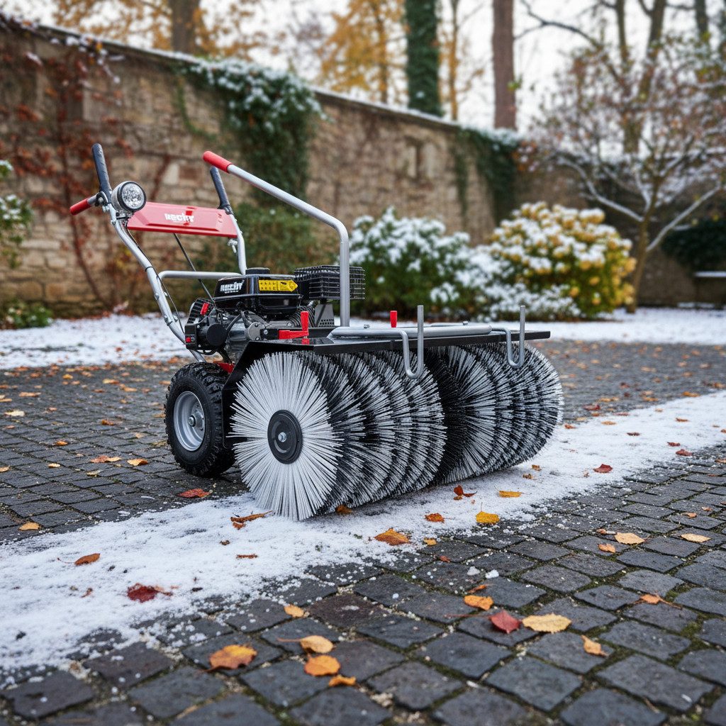 Hecht Benzin-Kehrmaschine 8616 SE mit Elektrostarter, 62,00 cm Arbeitsbreite, Zubehör erweiterbar, 8 Gänge, 6,5 PS