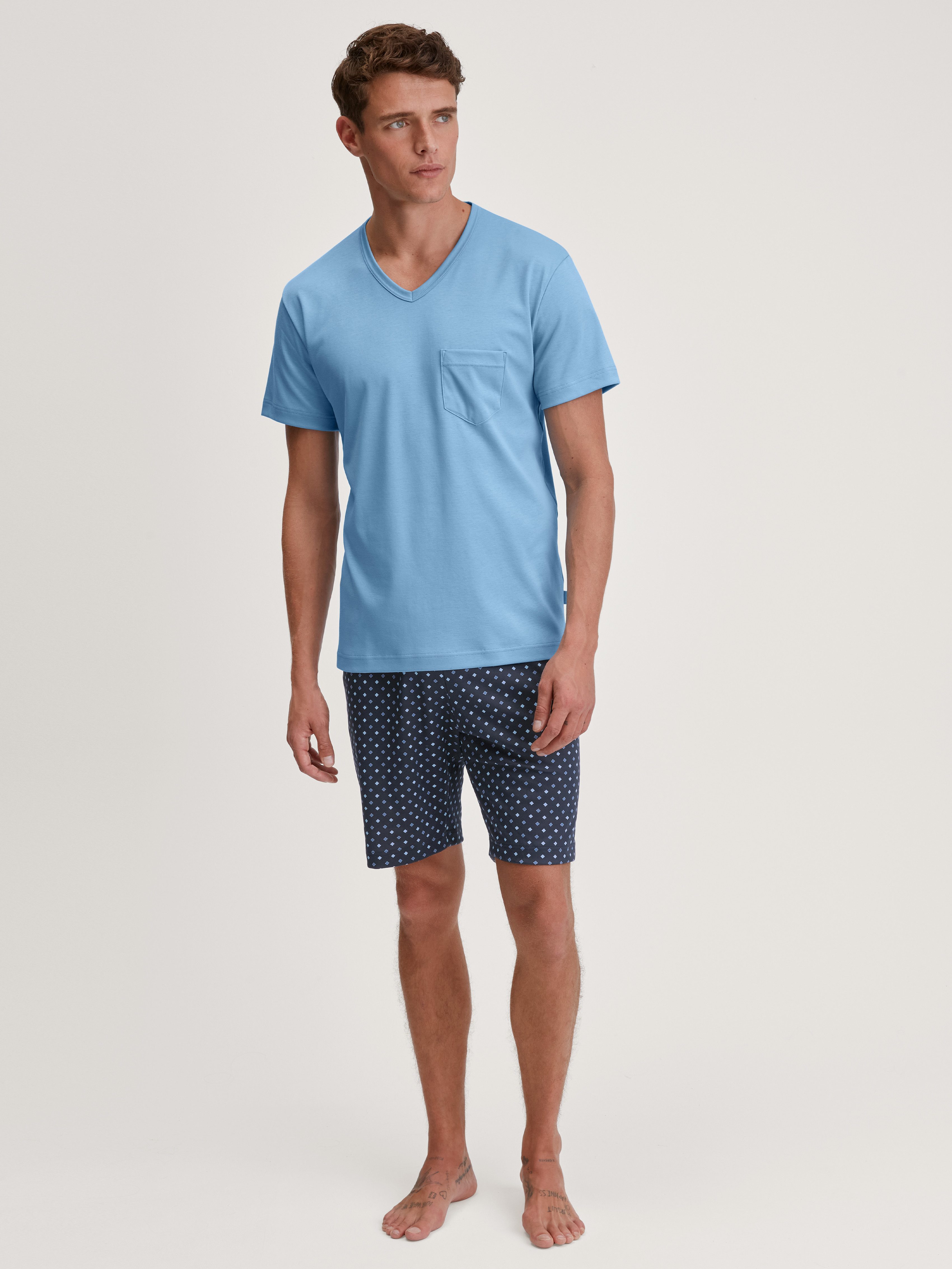 CALIDA Shorty Relax Streamline (2 tlg) mit V-Ausschnitt