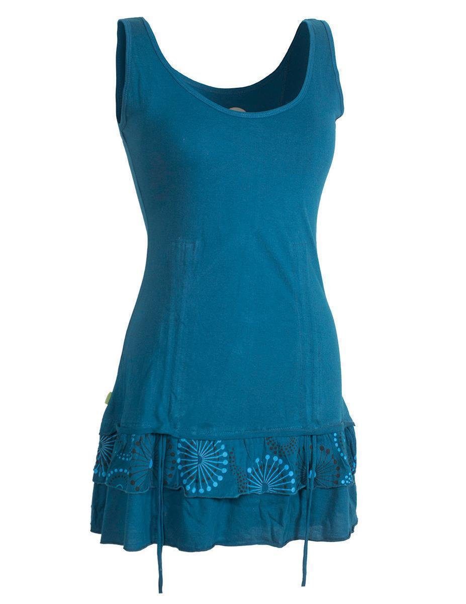 Tunikakleid Lagen-Look Jersey-Tunika Shirt zum Raffen