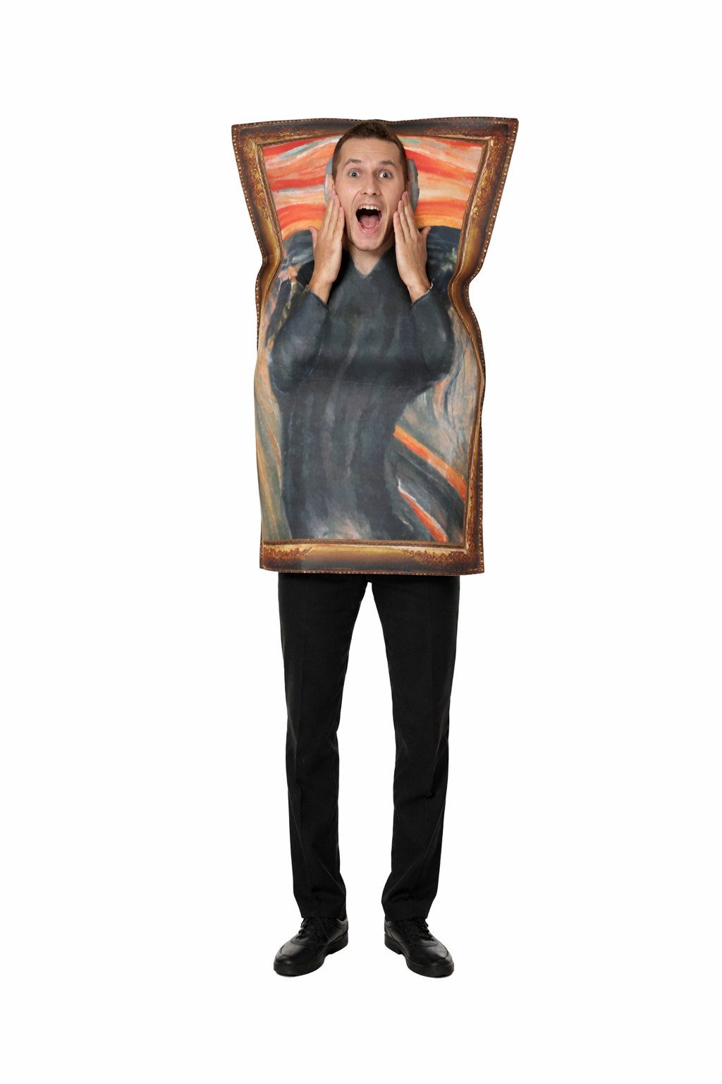 PartyFlamingo Kostüm Der Schrei Edward Munch Gemälde Kostüm für Erwachsene