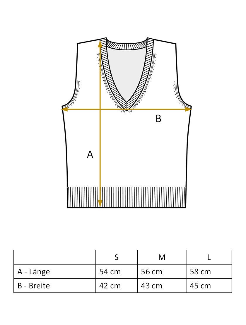 MayTree Pullunder Damenpullunder V-Kragen nachtblau L (Stück, 1-tlg) 100% Merino