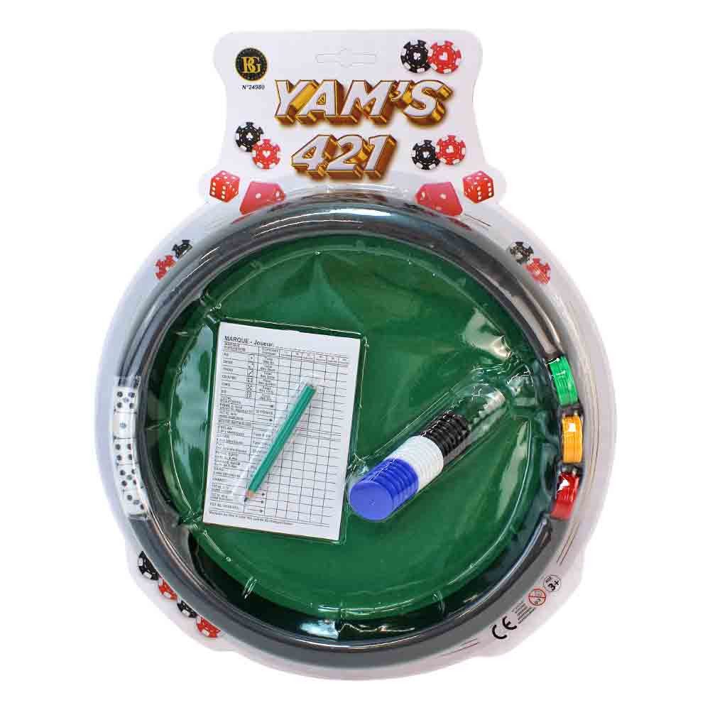 B&G INTERNATIONAL Motorikwürfel Würfelspiel Set "YAM's" - Würfel, Chips & Block, (1-tlg)