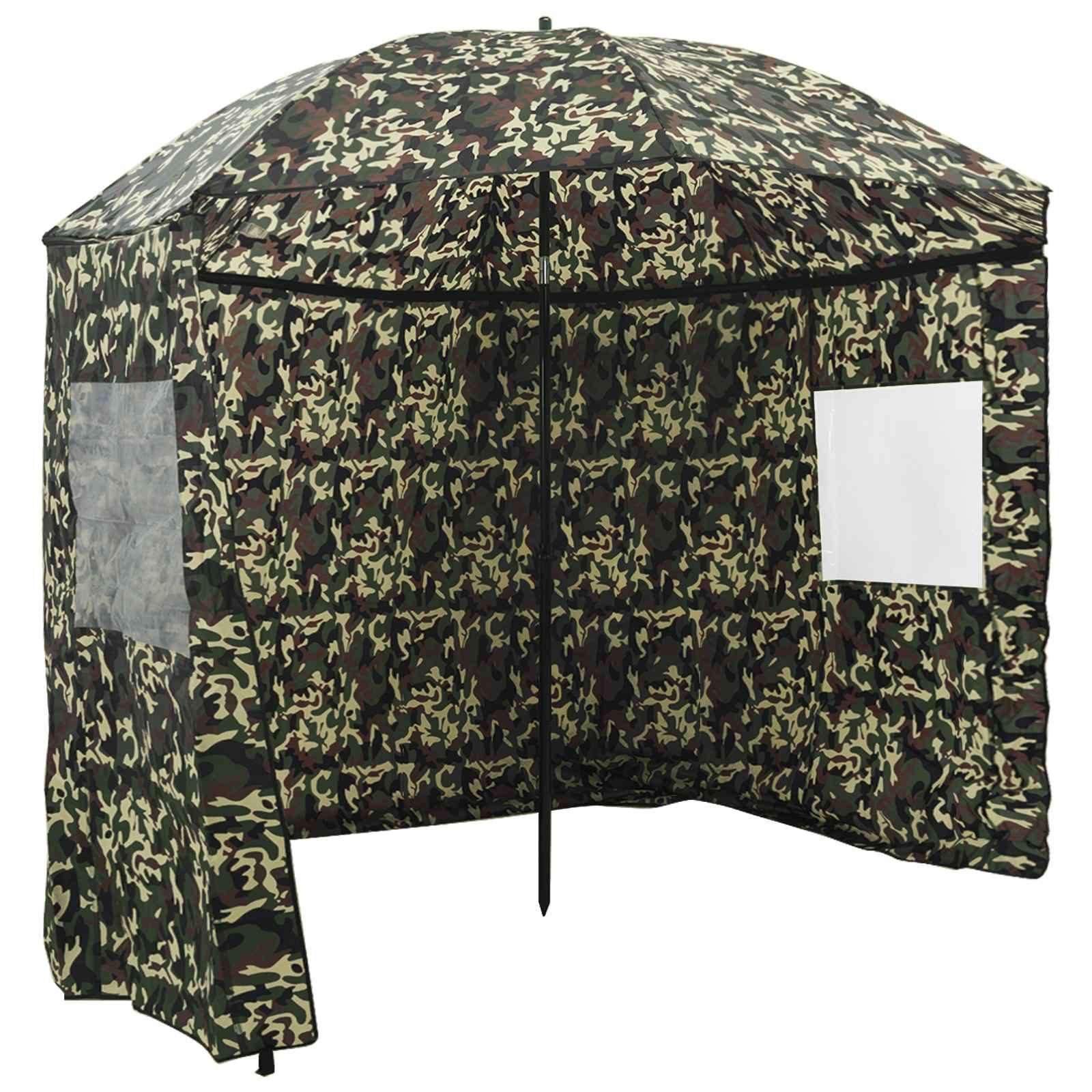 vidaXL Sonnenschirm Angel-Regenschirm 290 x 225 cm Oxford-Polyester Tarnung