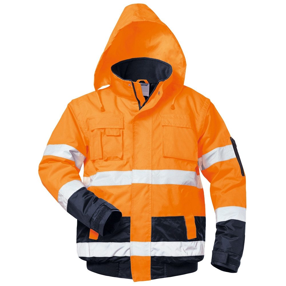 Safestyle Schutzjacke OTTO, Warnschutz - Pilotjacke, EN 471/2, EN 343/1, EN 340, Orange, Gr.