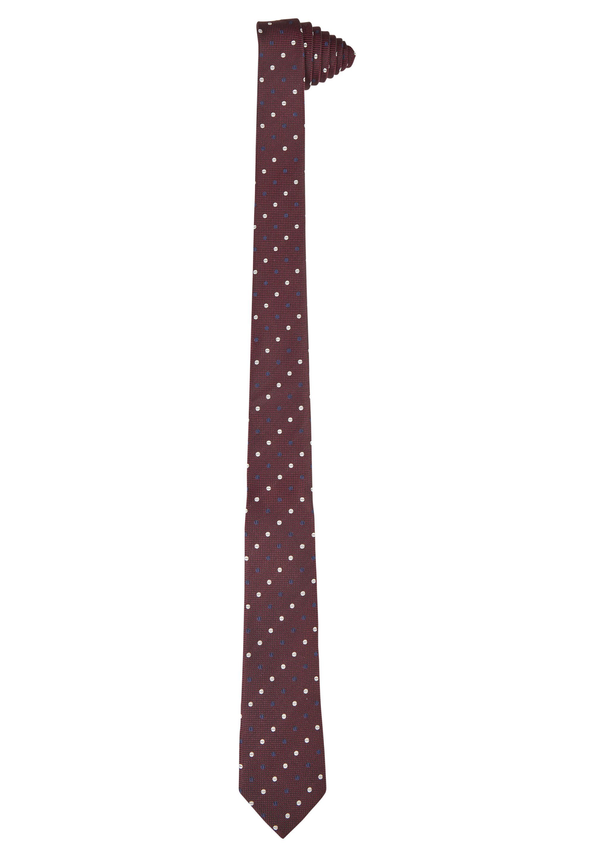 HECHTER PARIS Krawatte mit modernem Muster oxblood