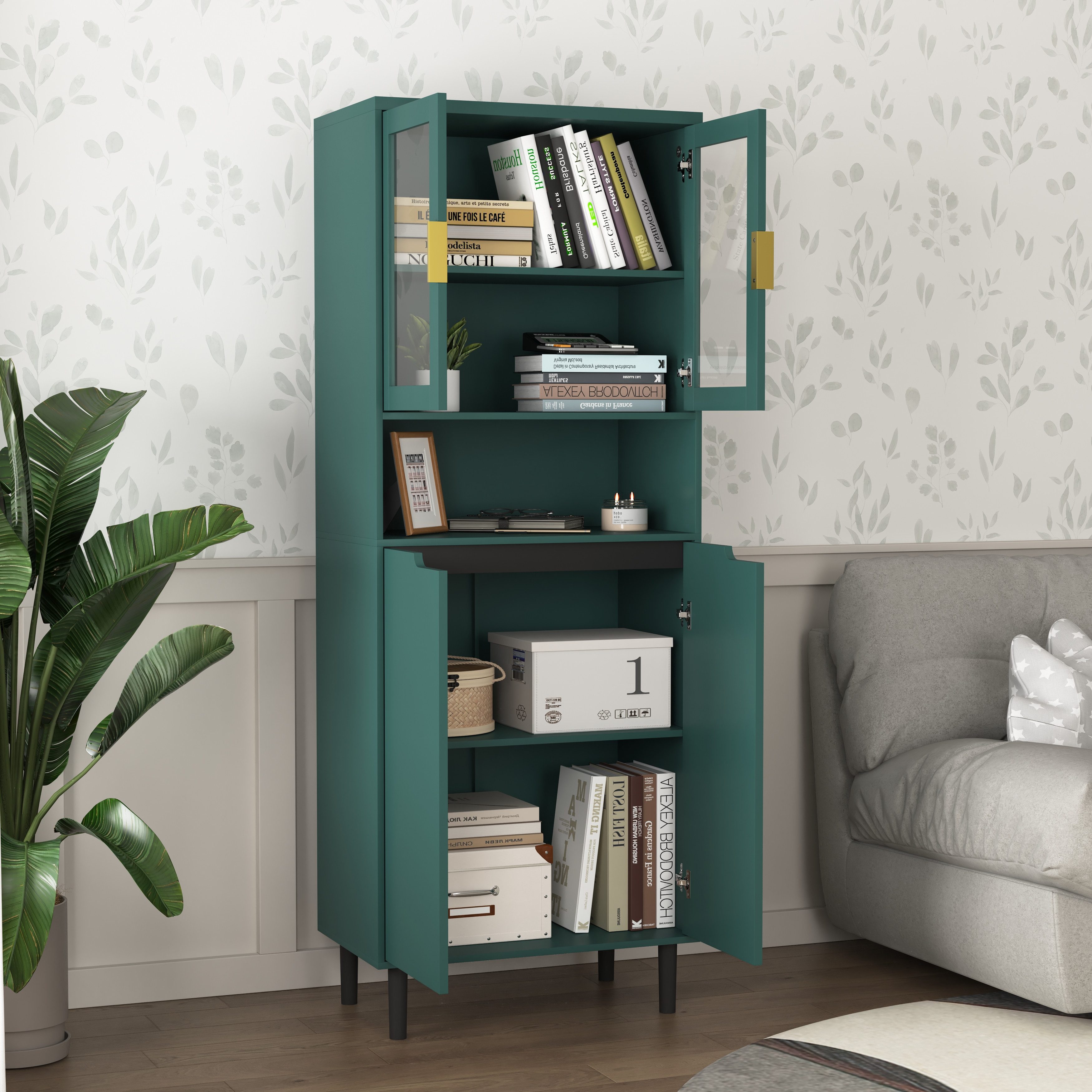 OKWISH Bücherregal für Wohnzimmer, Bad & günstig online kaufen