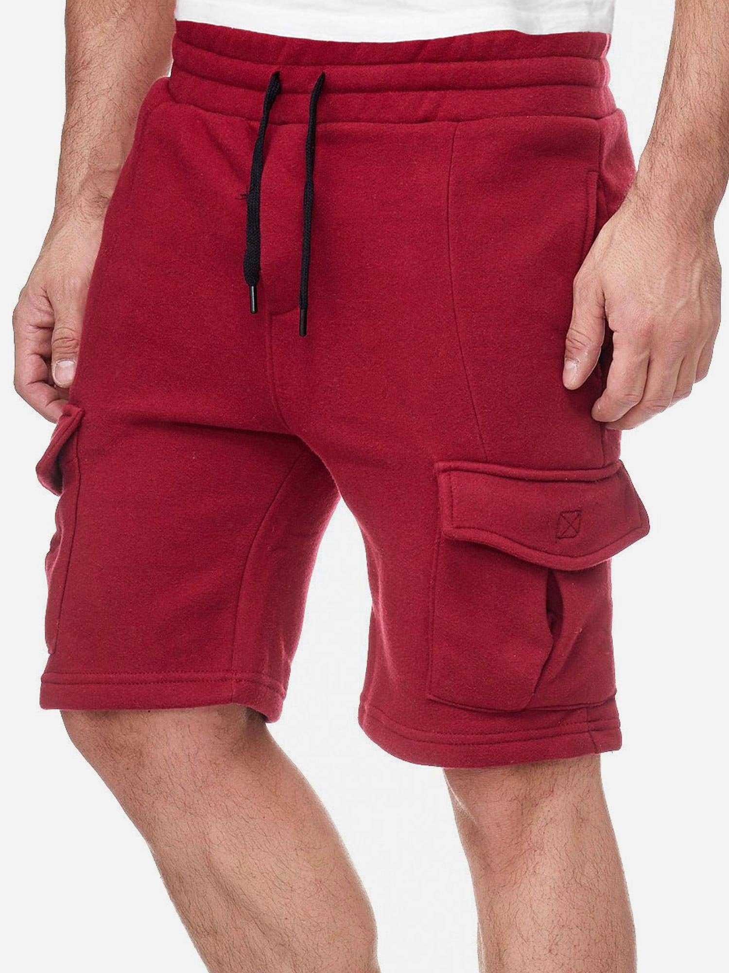 zeitlose bordeaux Hose moderne 18605 kurze Cargo Sweatshorts & Tazzio