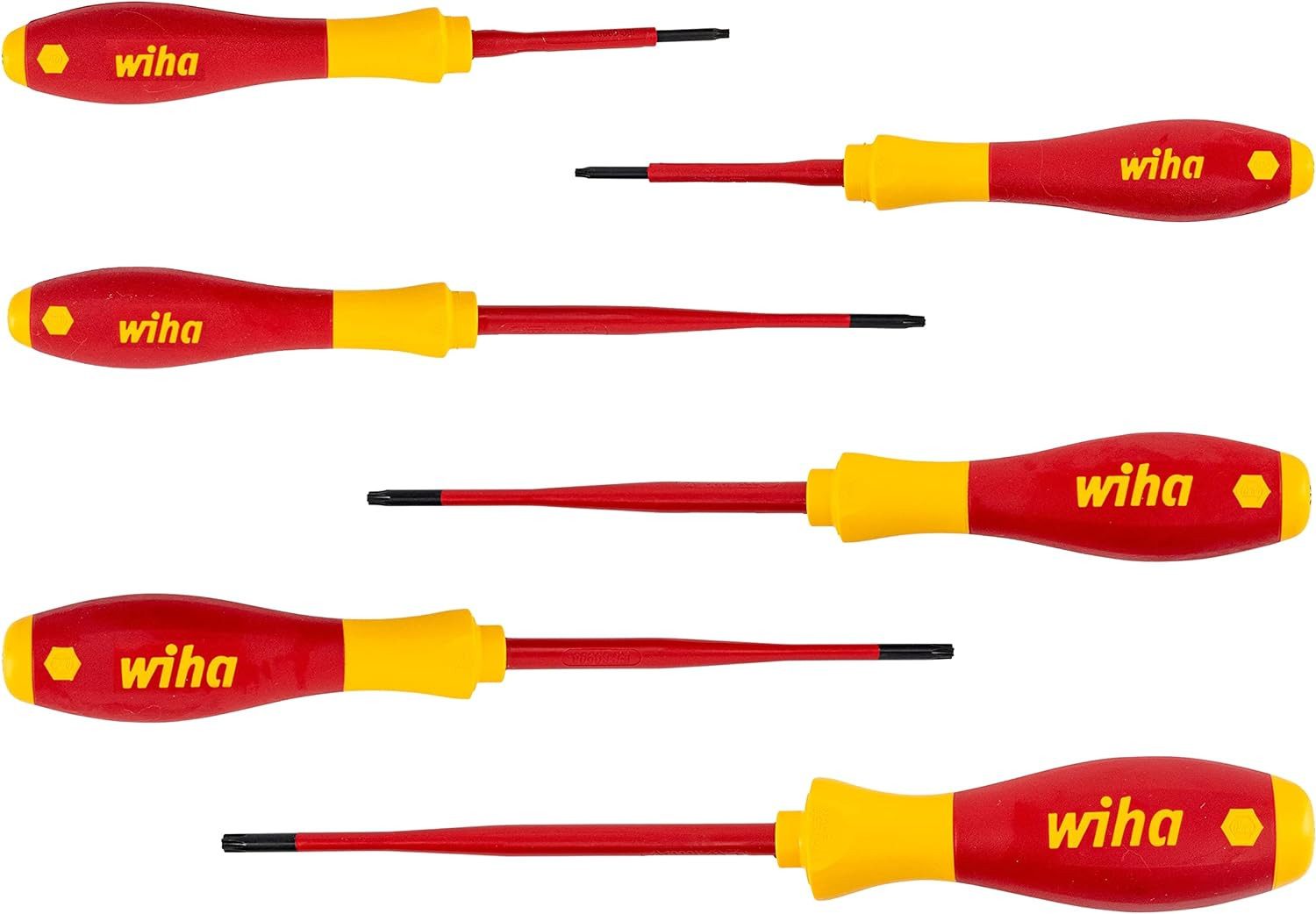 Wiha Schraubendreher SoftFinish (36558) - 6 tlg., Schraubenzieher, TORX, VDE